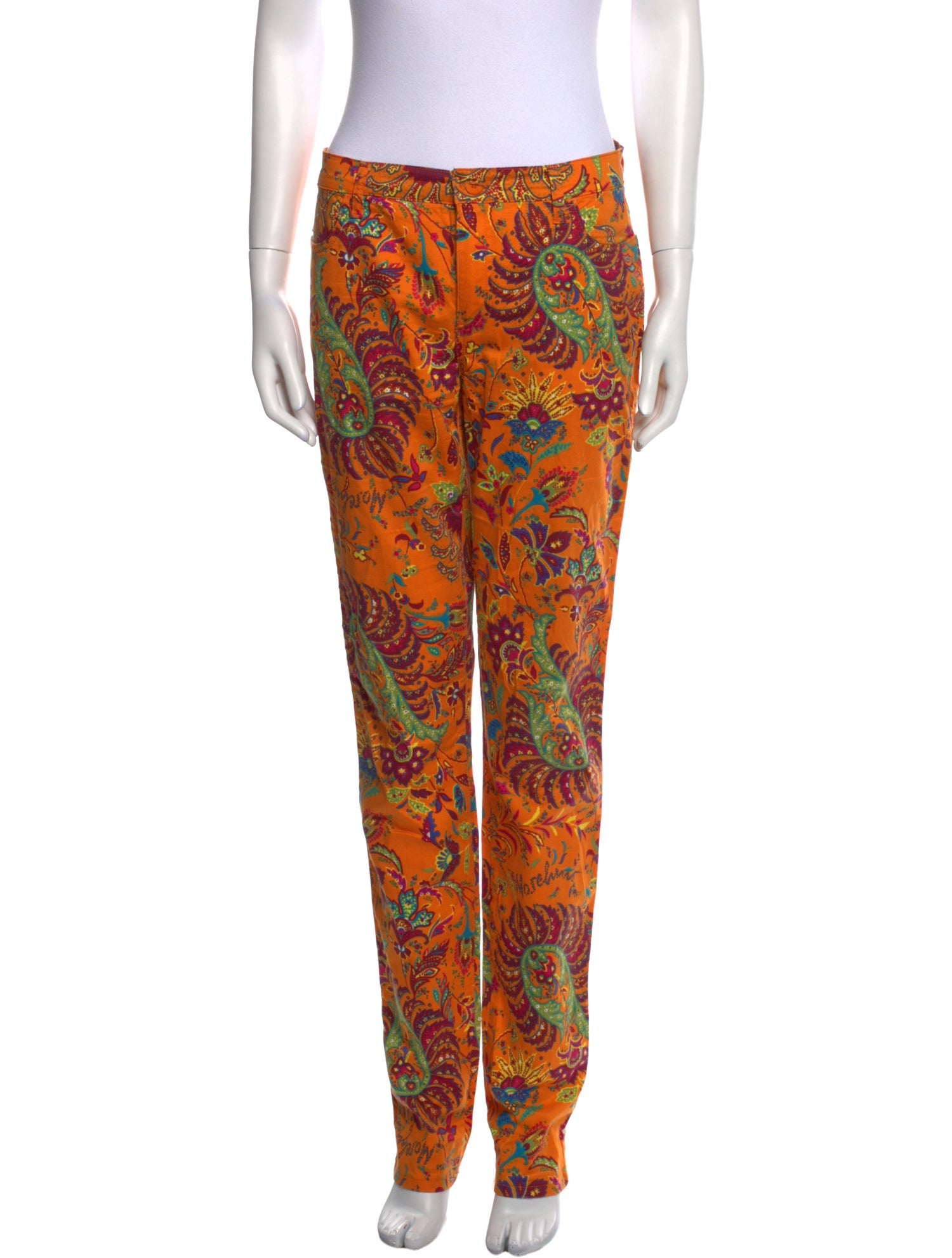 Moschino Jeans Floral Print Straight Leg Pants