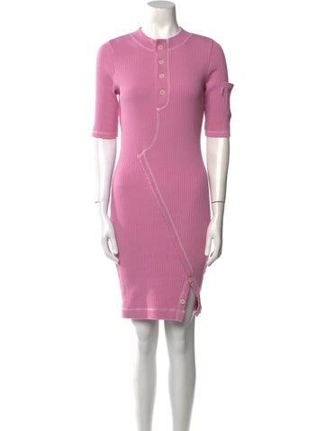 Moschino Jeans Dresses Crew Neck Mini Dress S