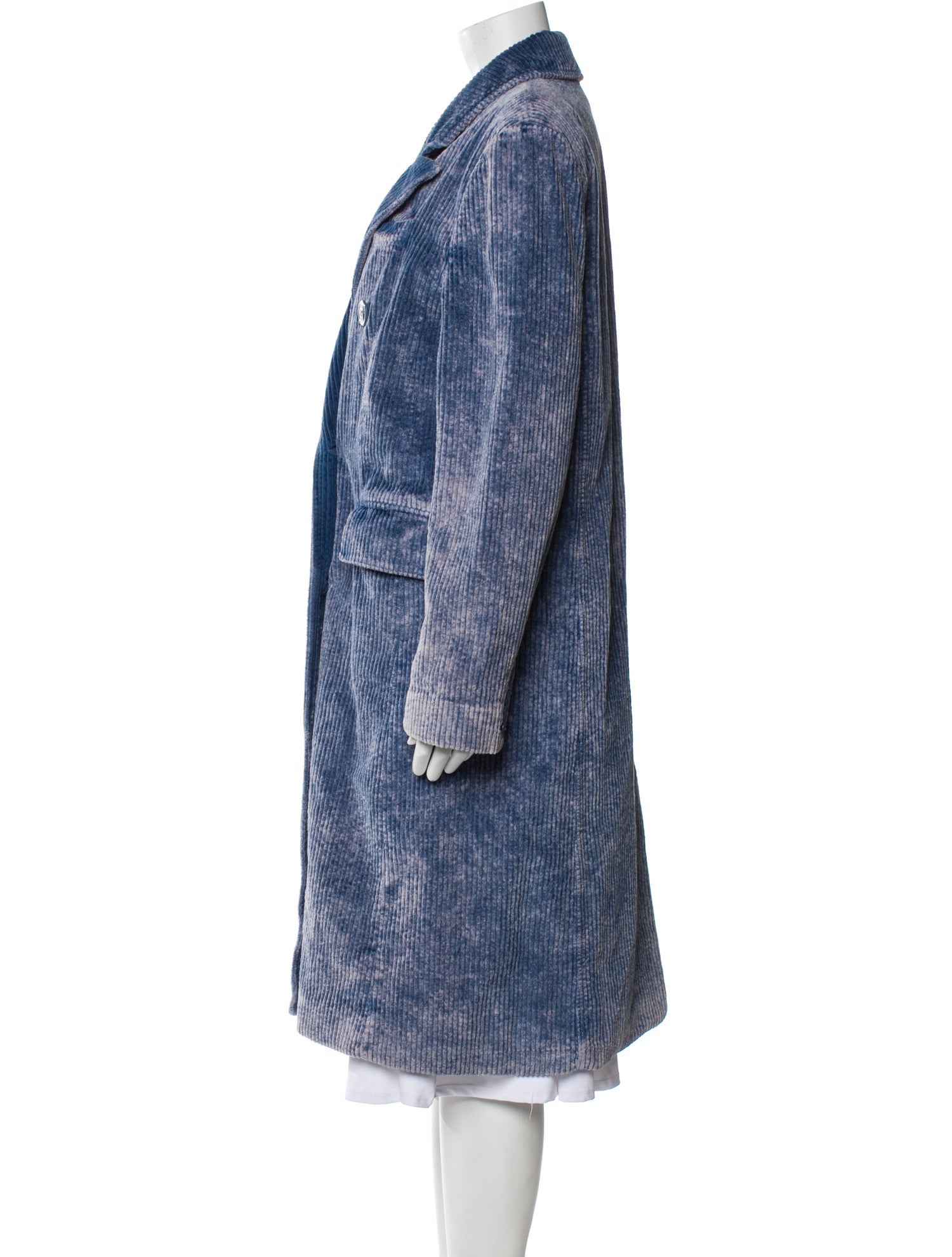 Moschino Jeans Striped Faux Fur Coat