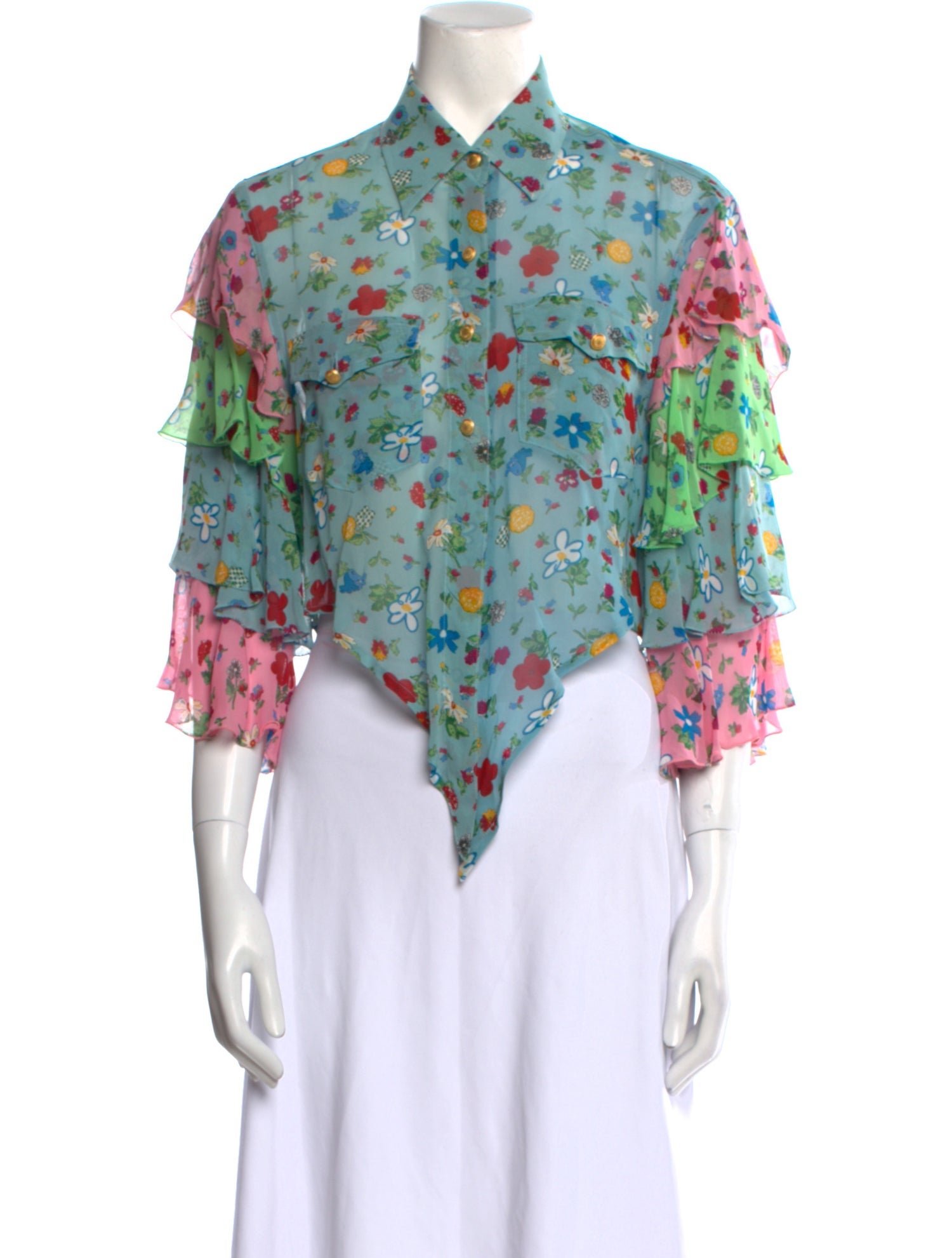 Moschino Jeans Vintage Late 1980's - Early 1990's Crop Top