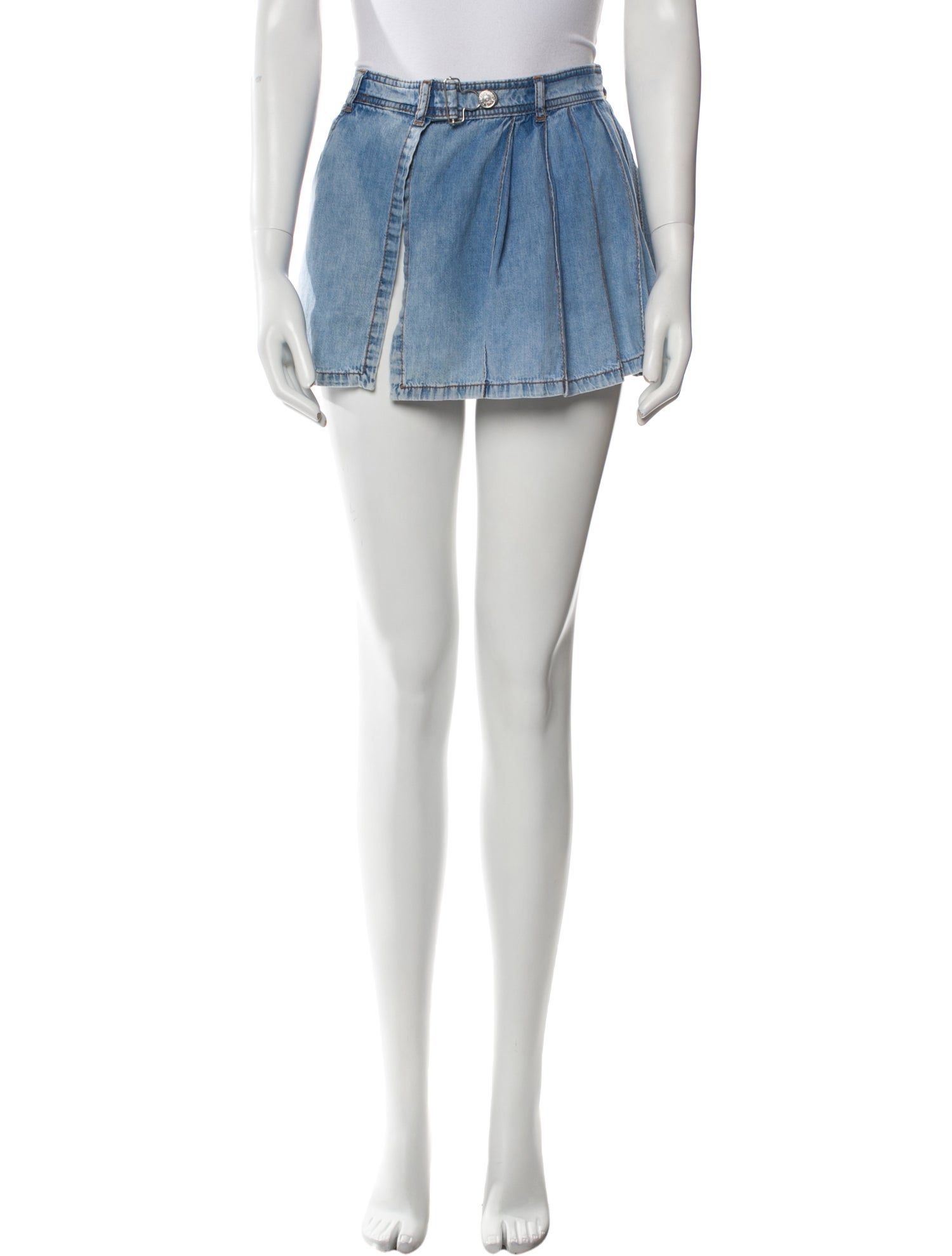Moschino Jeans Pleated Accents Mini Skirt