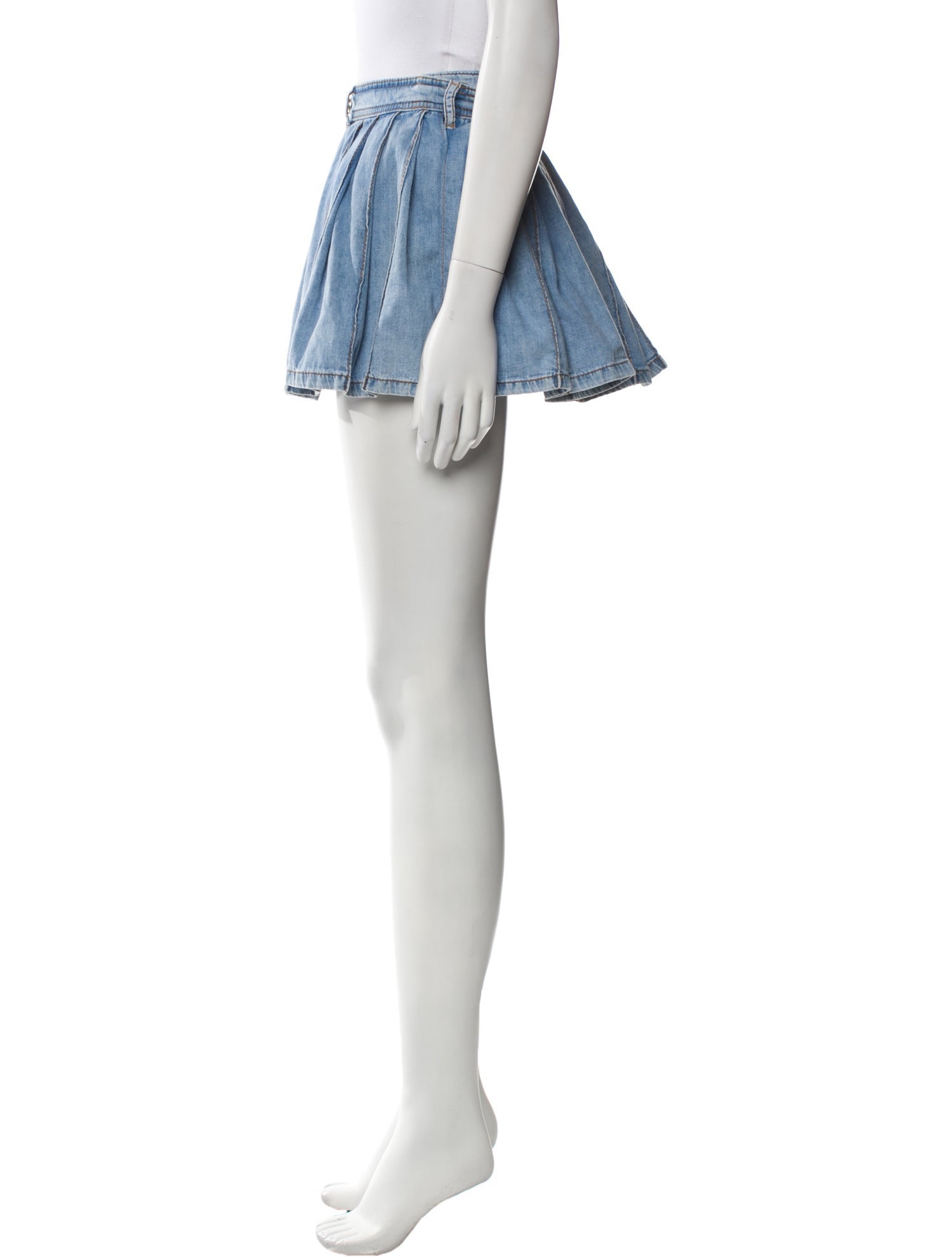 Moschino Jeans Pleated Accents Mini Skirt