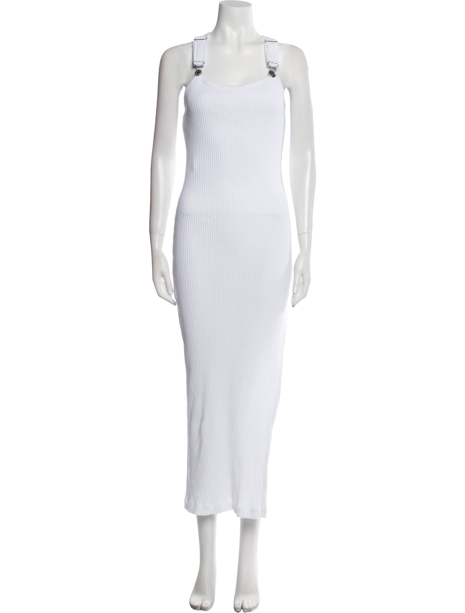 Moschino Jeans Square Neckline Long Dress