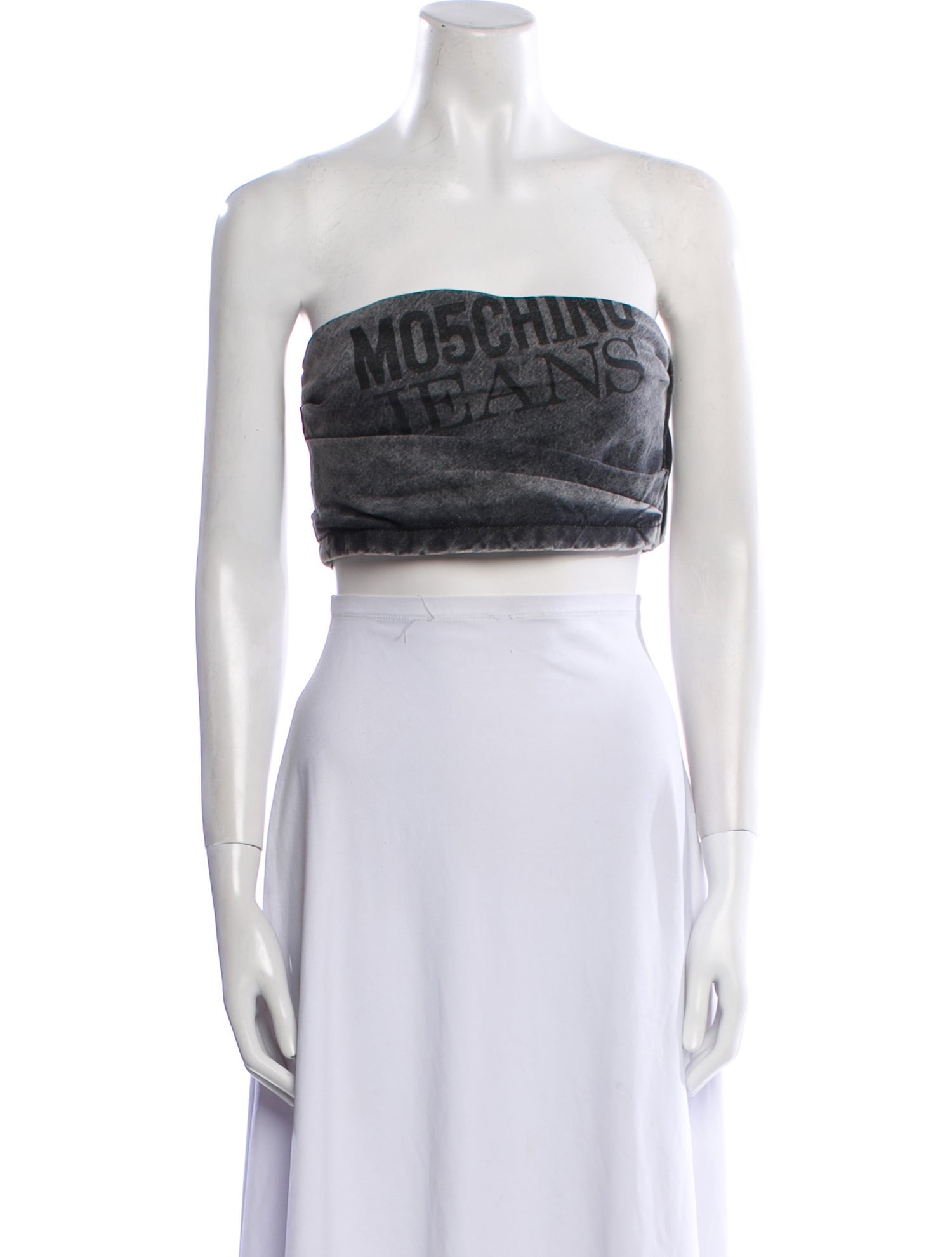 Moschino Jeans Strapless Crop Top w/ Tags