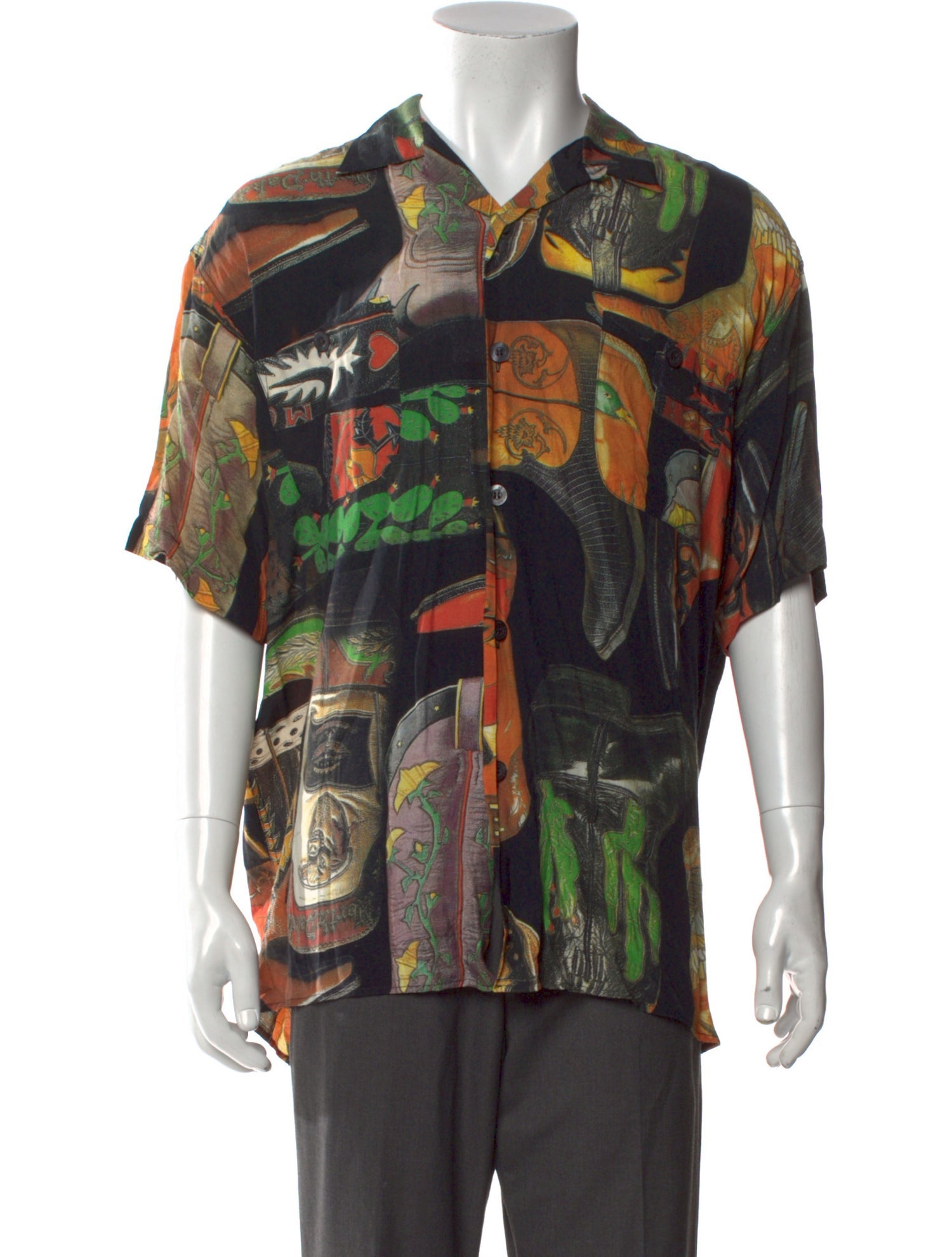 Moschino Jeans Printed Three-Quarter Sleeve Shirt