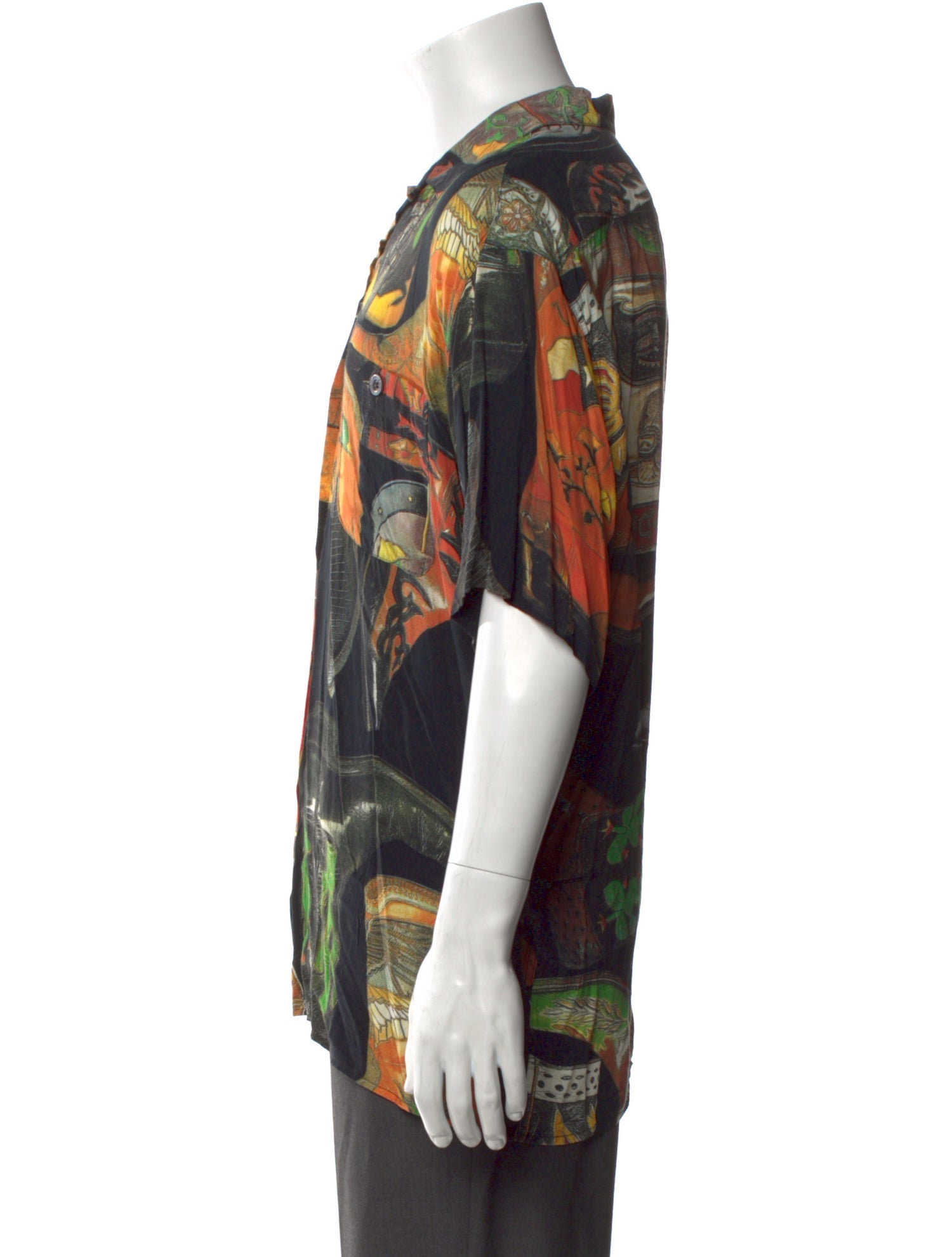 Moschino Jeans Printed Three-Quarter Sleeve Shirt