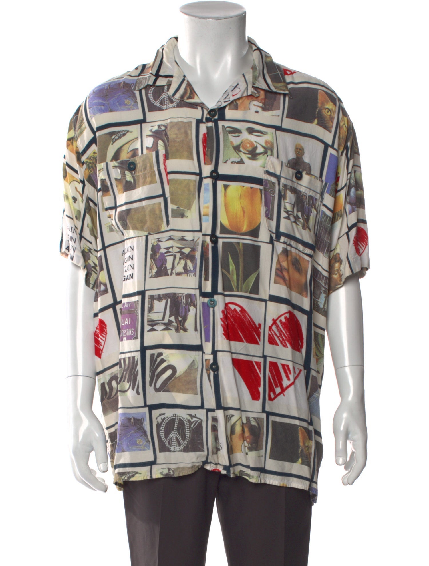 Moschino Jeans Printed Short Sleeve Shirt