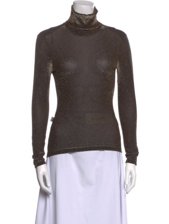 Moschino Jeans Turtleneck Long Sleeve Top