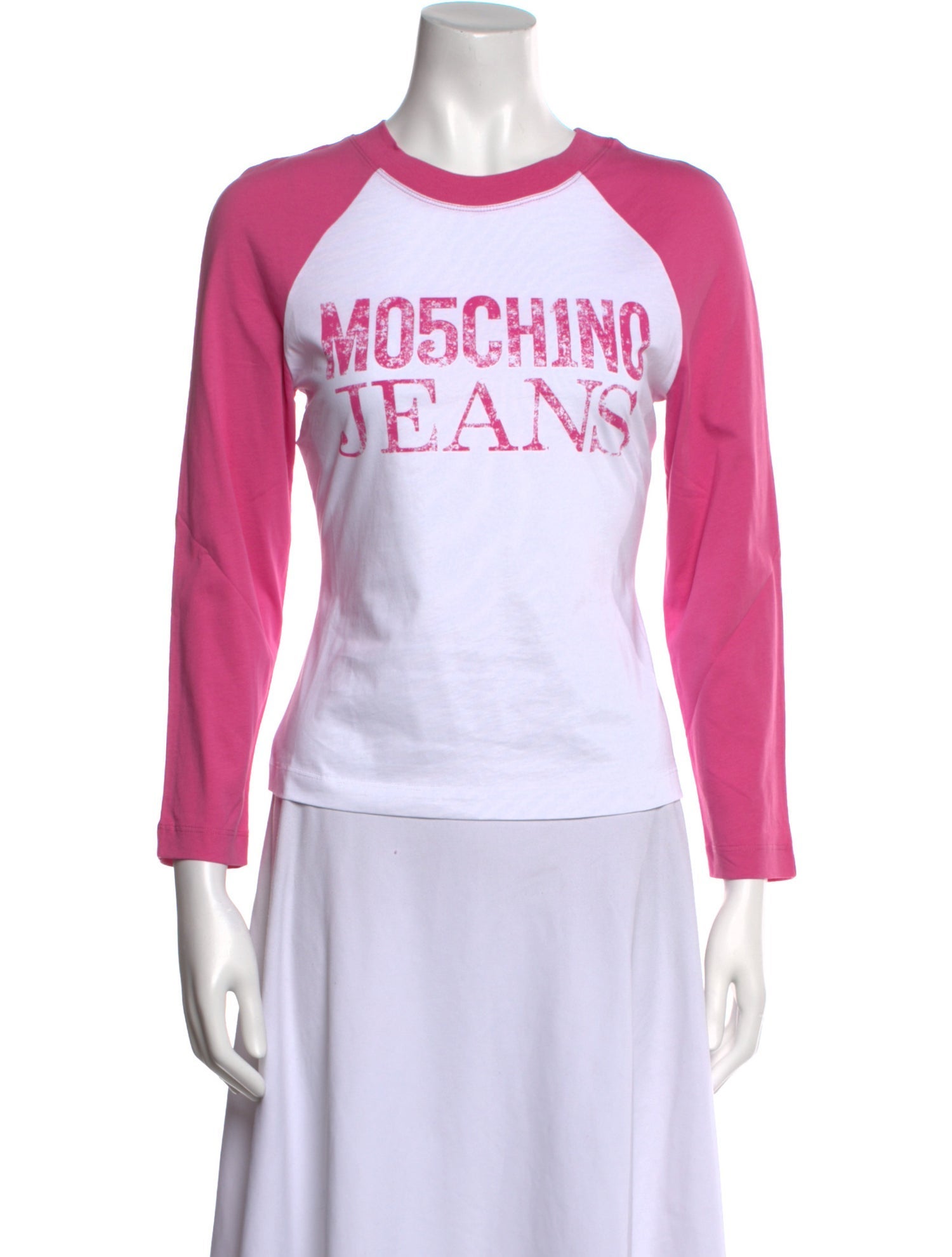 Moschino Jeans Graphic Print Crew Neck T-Shirt