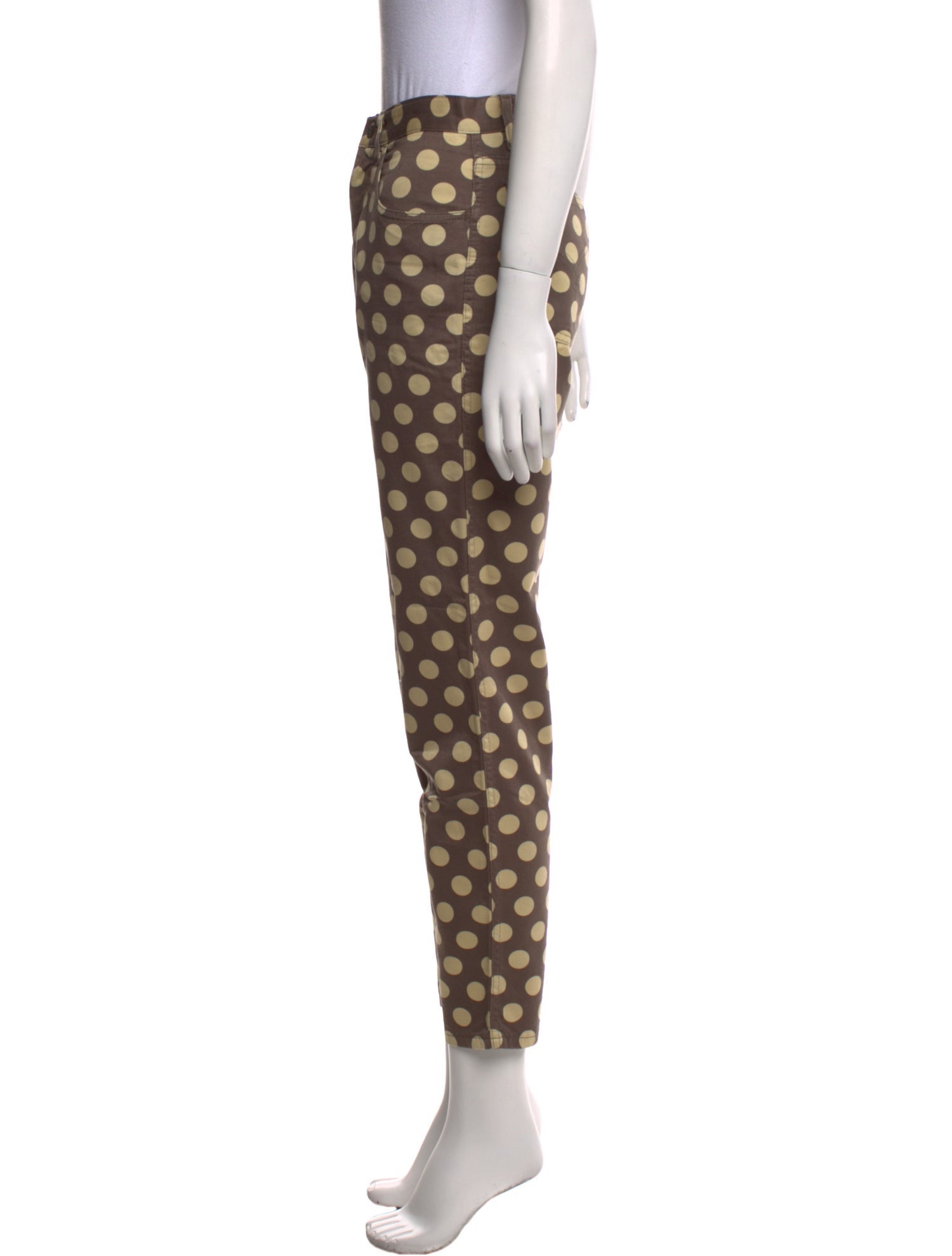 Moschino Jeans Polka Dot Print Skinny Leg Pants