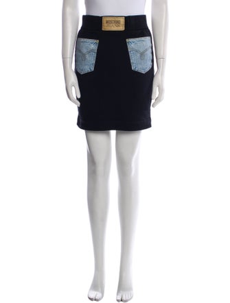Moschino Jeans Wool Mini Skirt