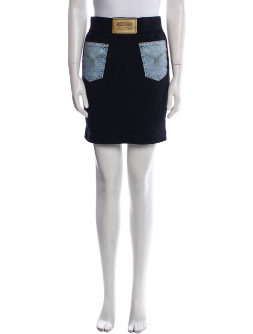 Moschino Jeans Wool Mini Skirt