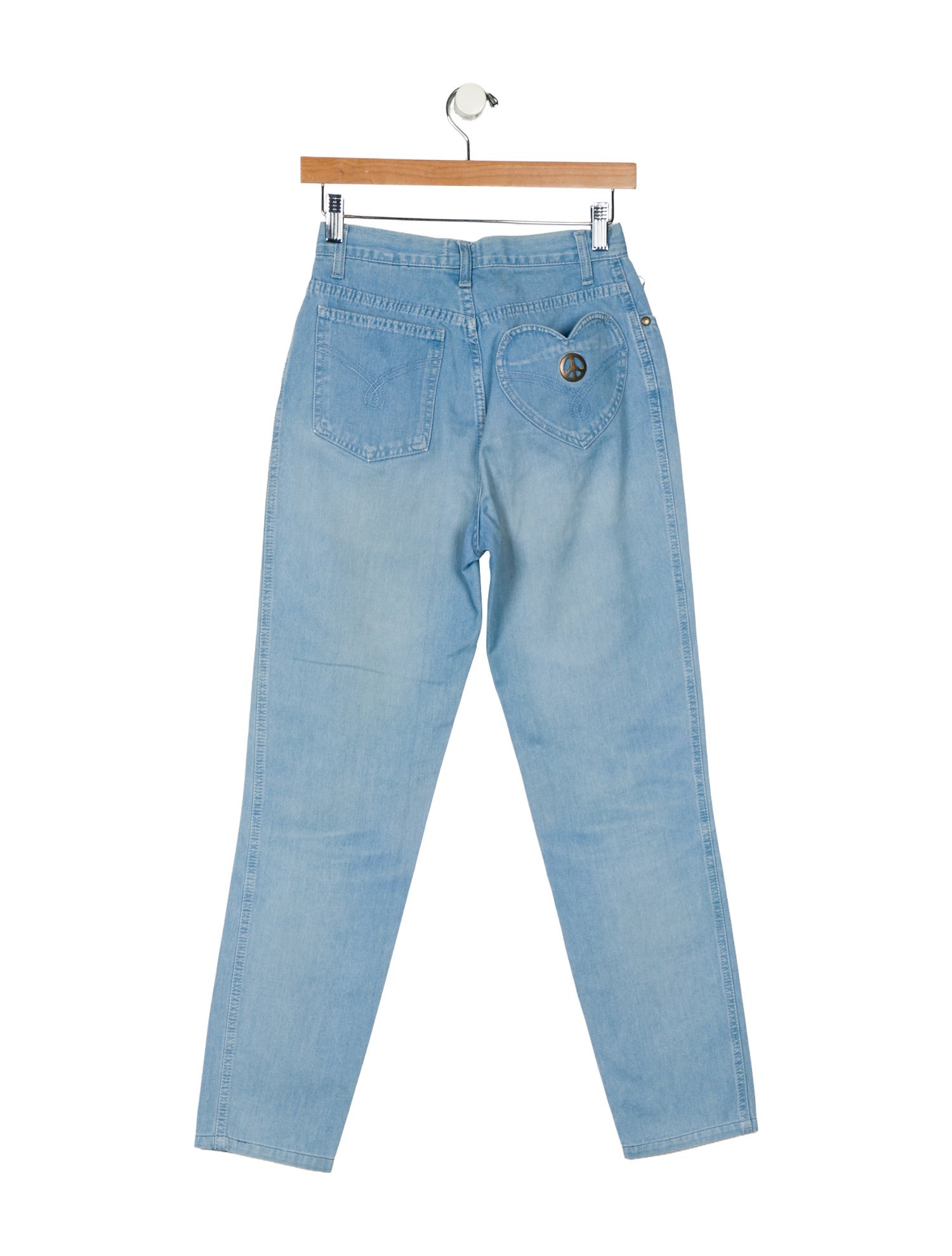 Moschino Jeans Mid-Rise Straight Leg Jeans