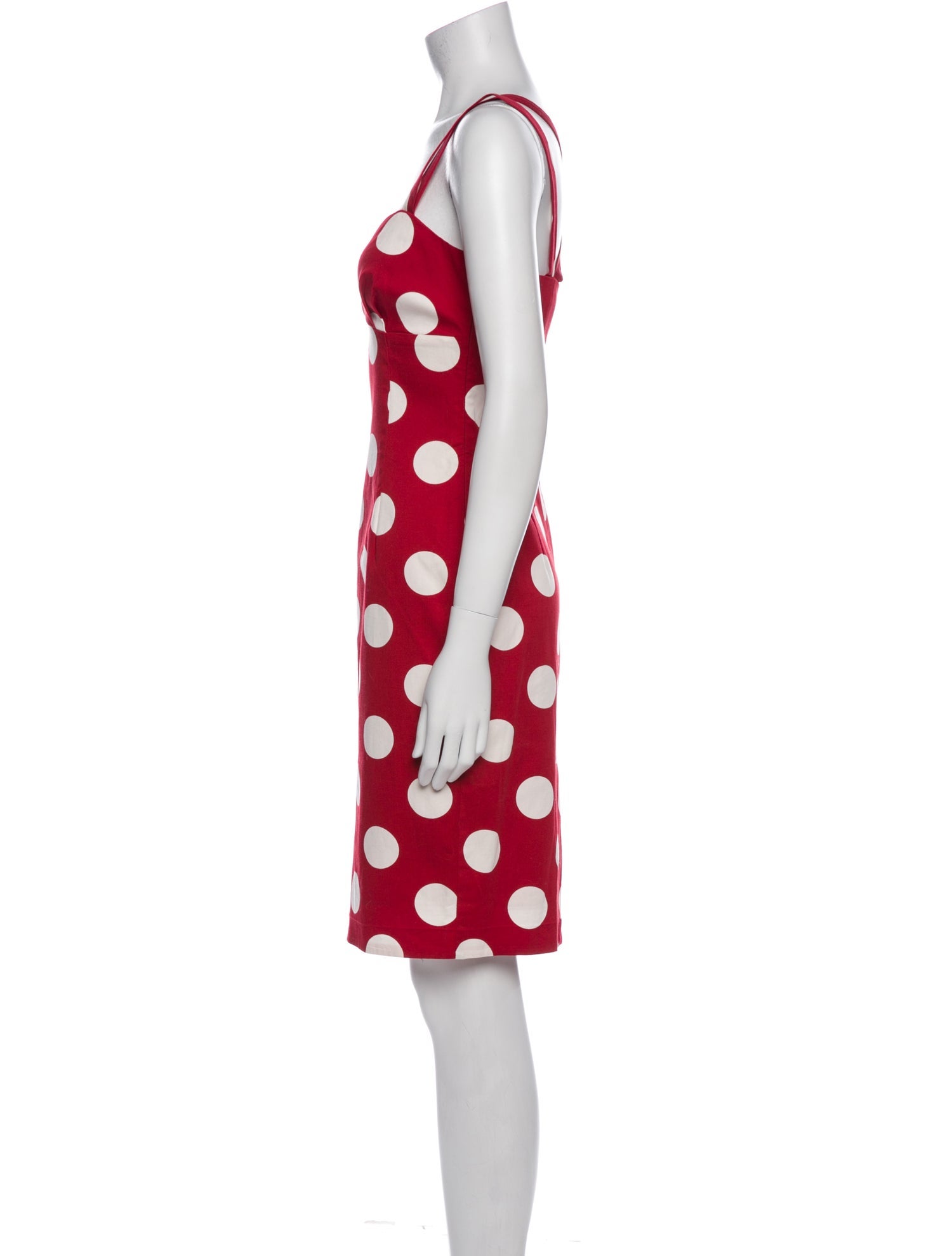 Moschino Jeans Polka Dot Print Knee-Length Dress