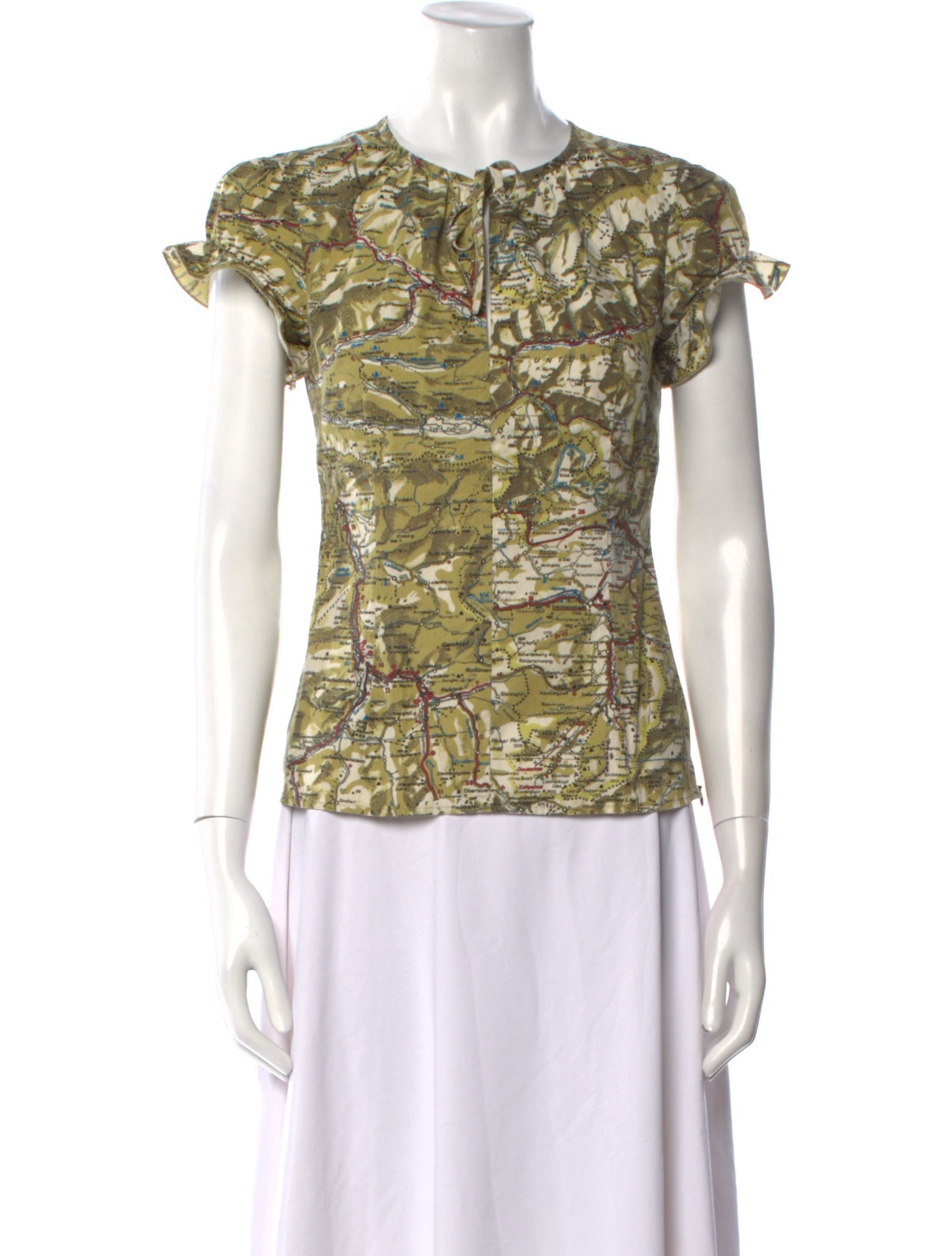 Moschino Jeans Printed Crew Neck Top