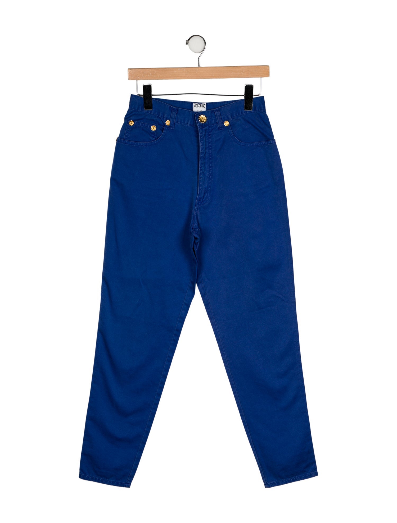 Moschino Jeans High-Rise Straight Leg Jeans