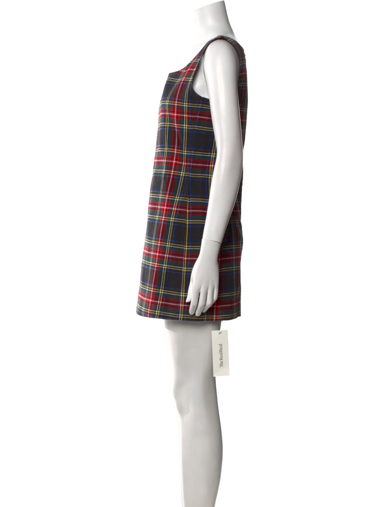 Moschino Jeans Plaid Print Mini Dress