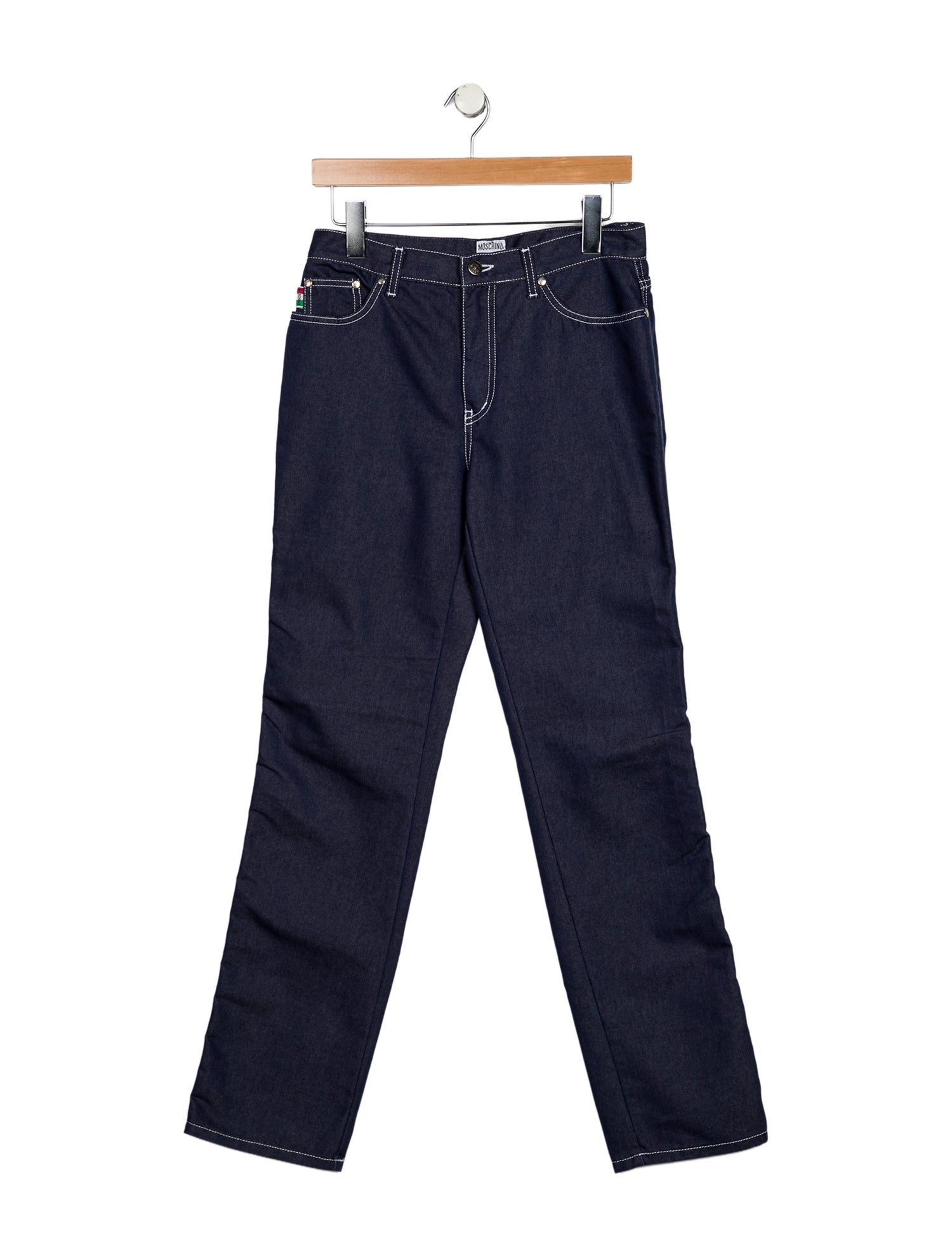 Moschino Jeans Mid-Rise Straight Leg Jeans