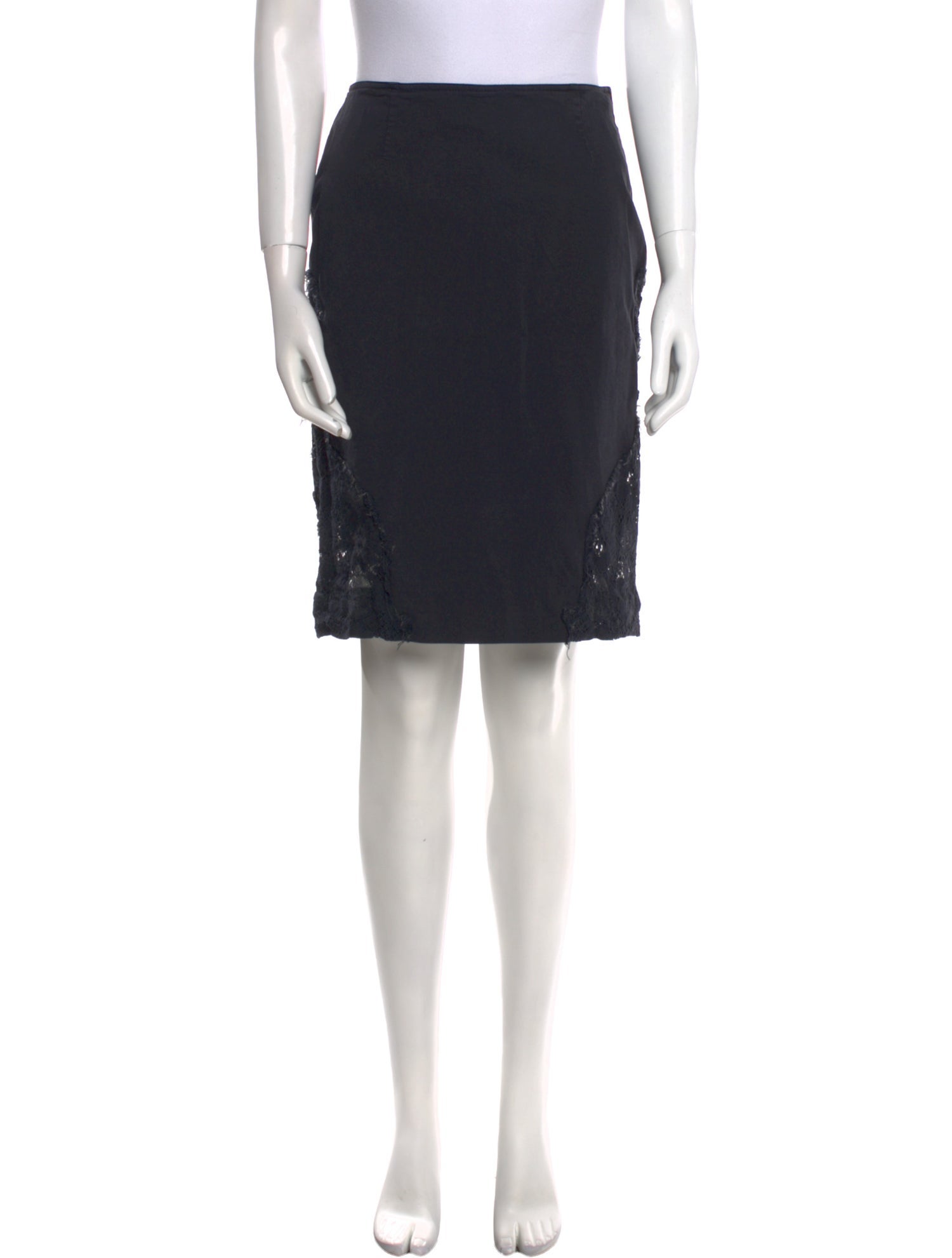 Moschino Jeans Lace Trim Embellishment Knee-Length Skirt