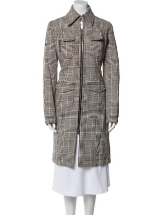 Moschino Jeans Houndstooth Print Coat