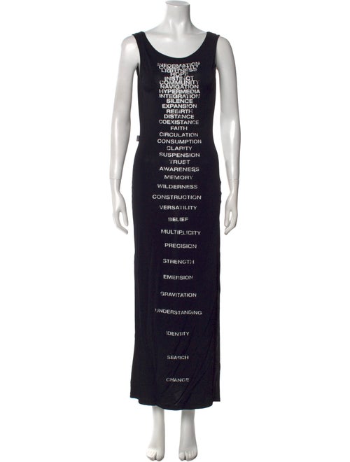 Moschino Jeans Scoop Neck Long Dress