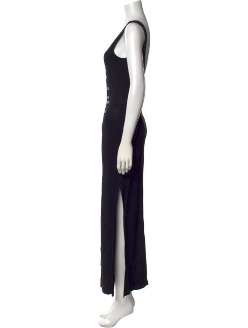 Moschino Jeans Scoop Neck Long Dress