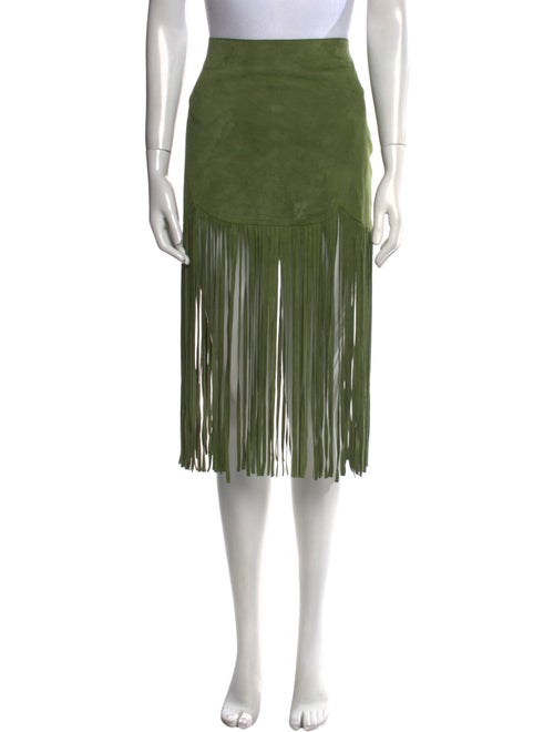 Moschino Jeans Leather Knee-Length Skirt