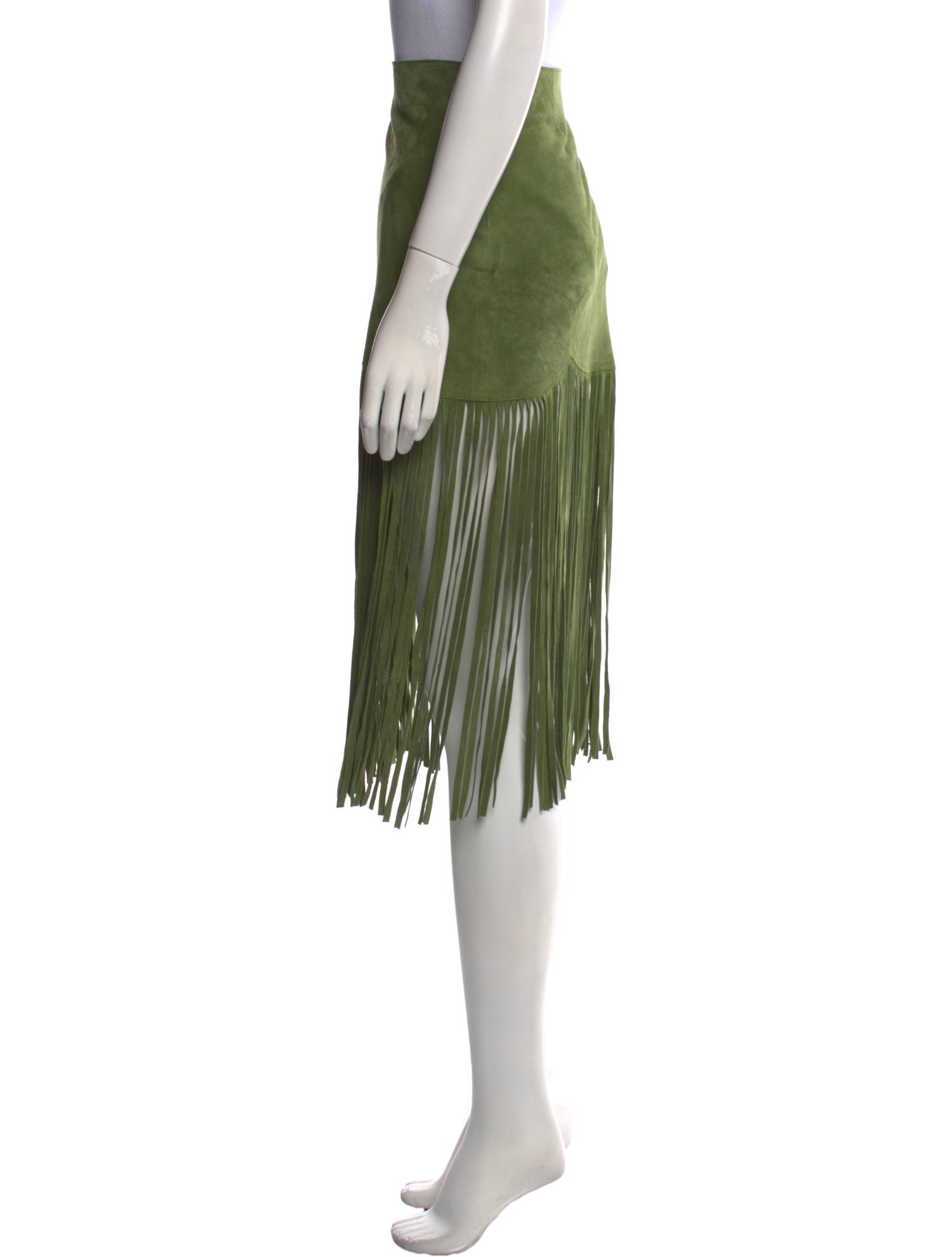 Moschino Jeans Leather Knee-Length Skirt