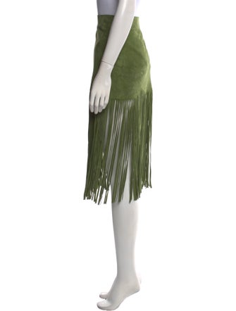 Moschino Jeans Leather Knee-Length Skirt