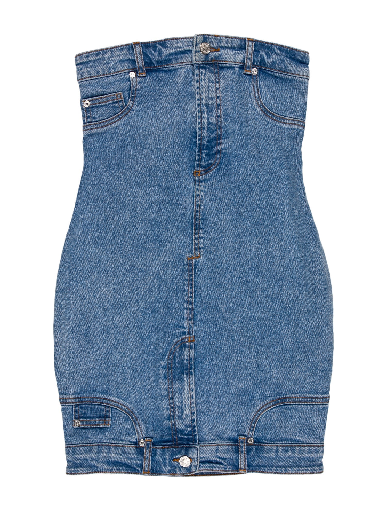 Moschino Jeans Strapless Mini Dress