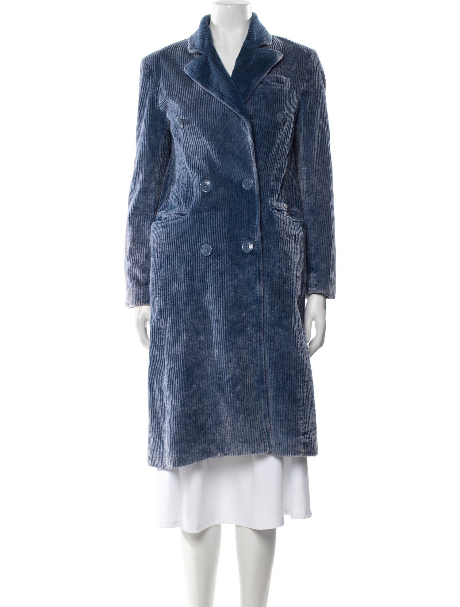 Moschino Jeans Corduroy Striped Coat