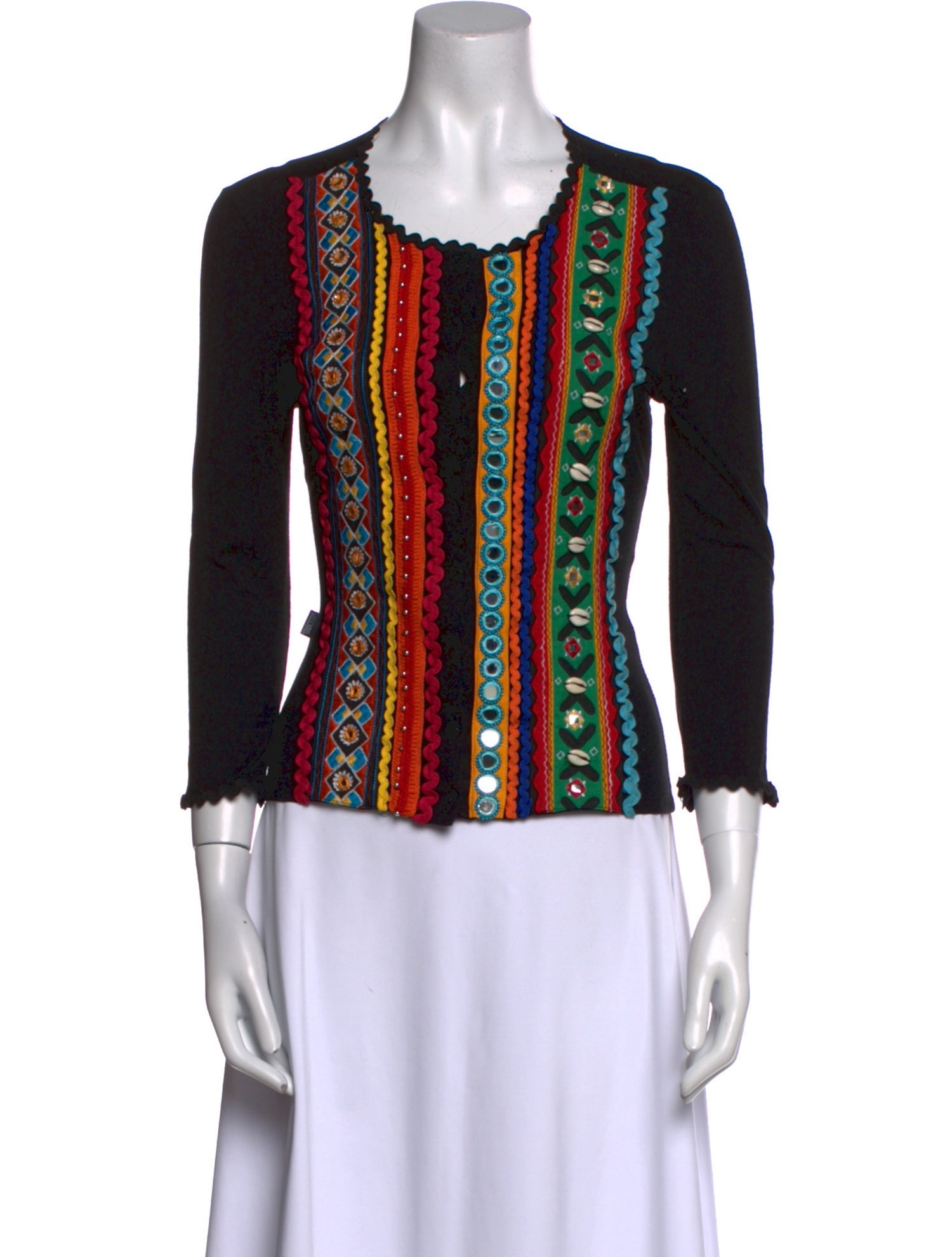 Moschino Jeans Printed Crew Neck Top