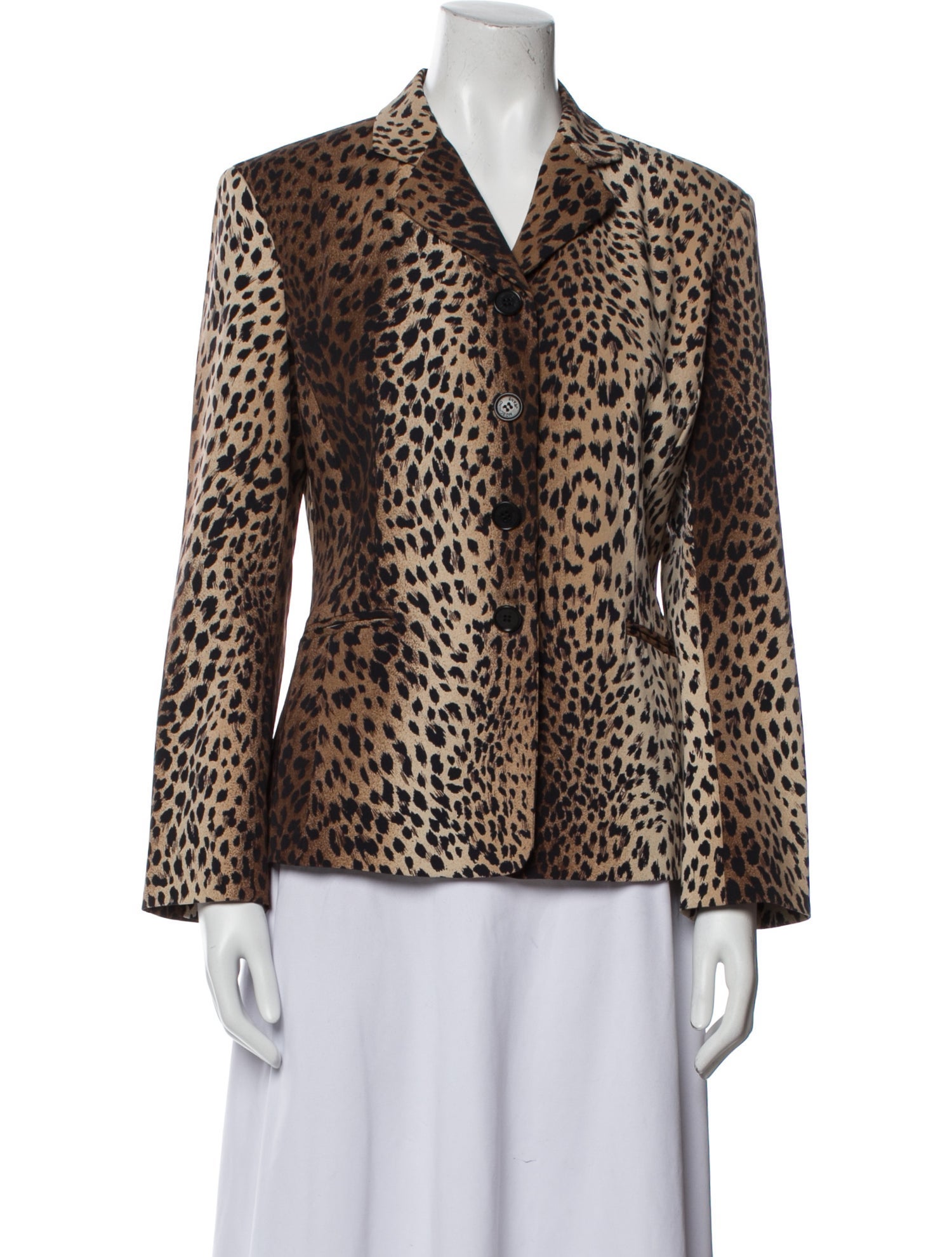 Moschino Jeans Animal Print Blazer
