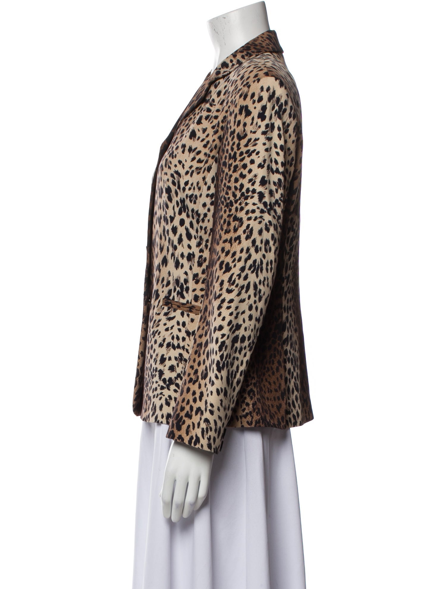 Moschino Jeans Animal Print Blazer