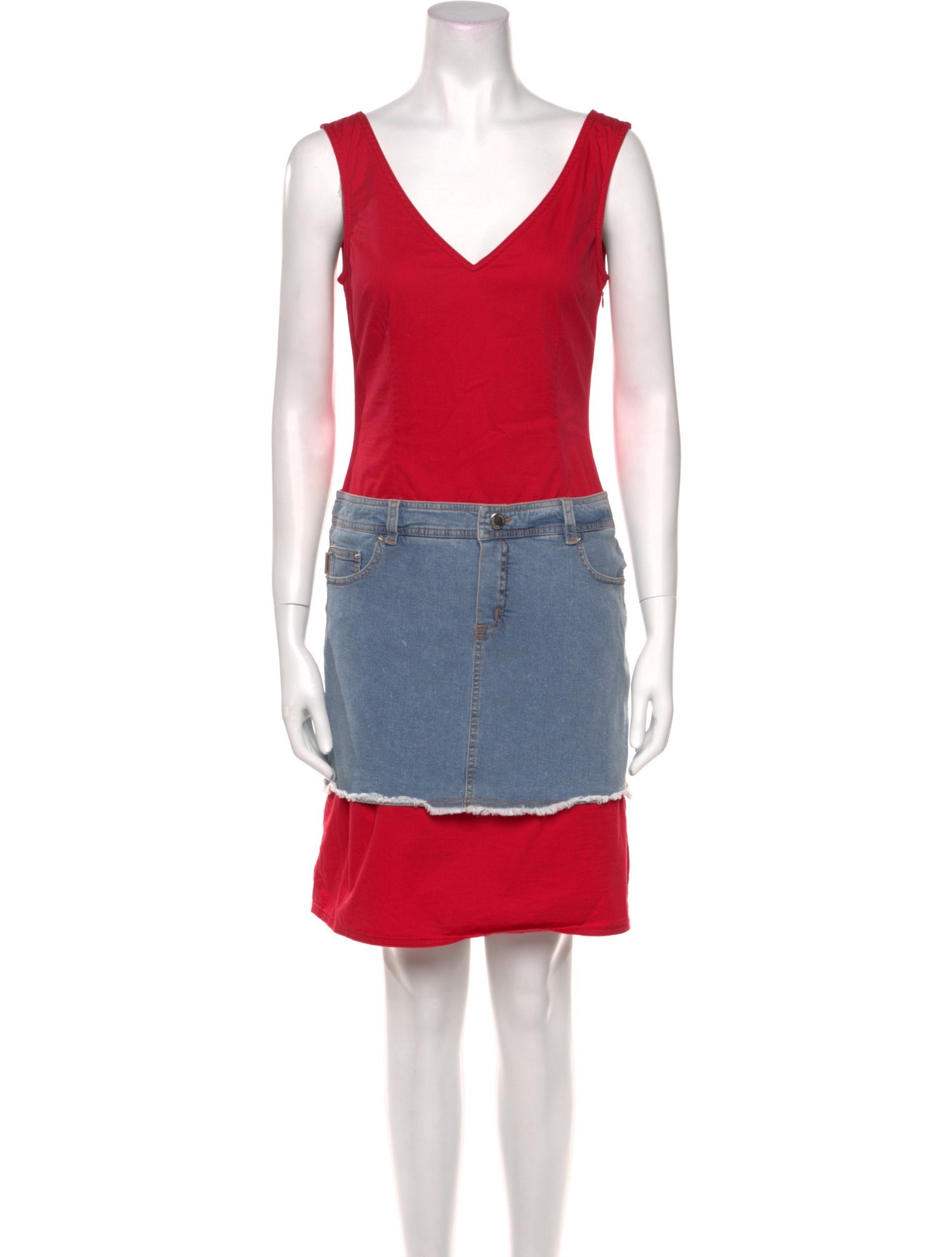 Moschino Jeans V-Neck Mini Dress