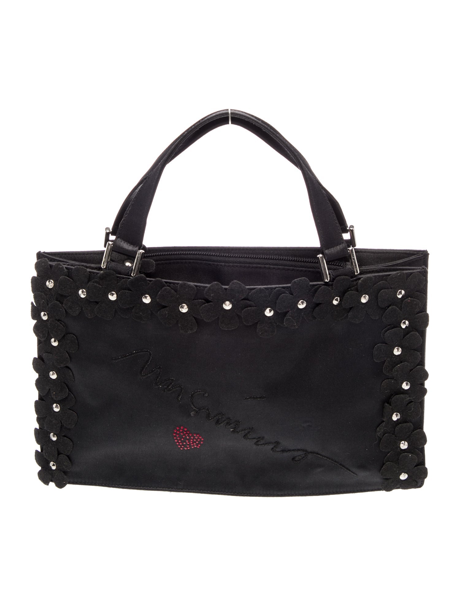 Moschino Jeans Satin Top Handle Bag