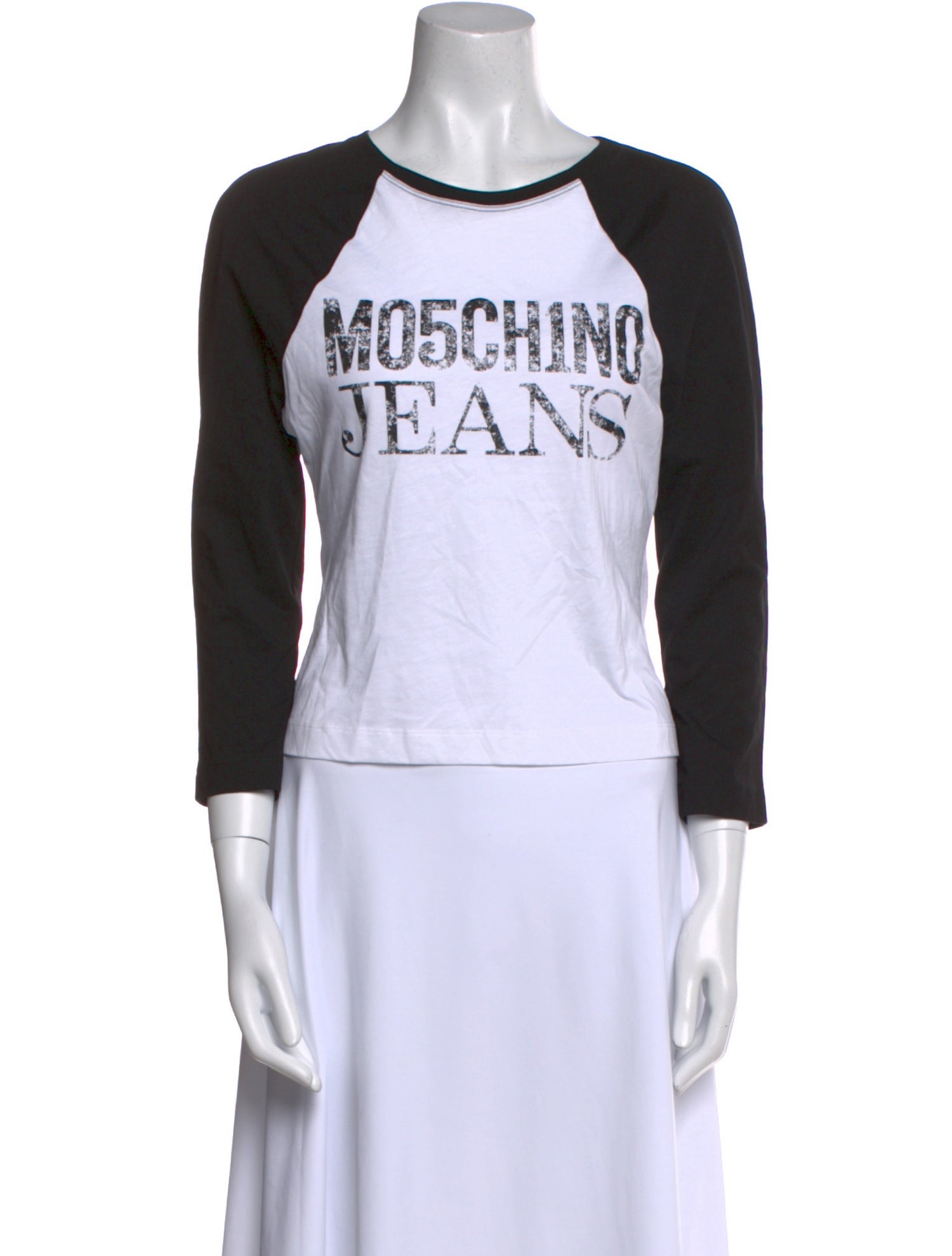 Moschino Jeans Graphic Print Crew Neck T-Shirt