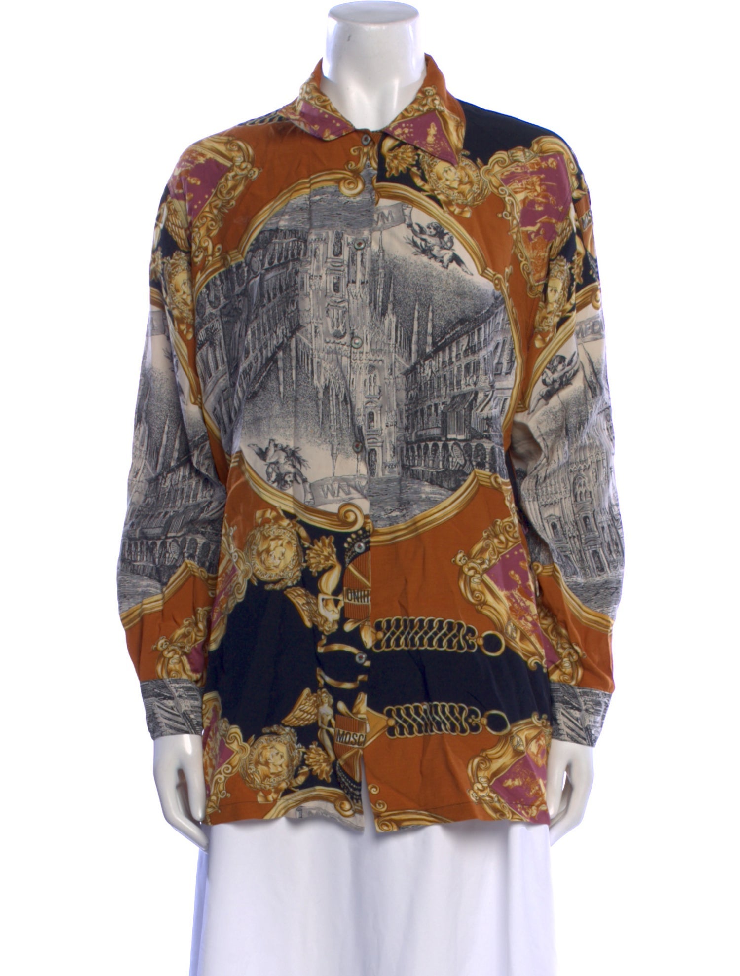 Moschino Jeans Vintage 1990's Button-Up Top