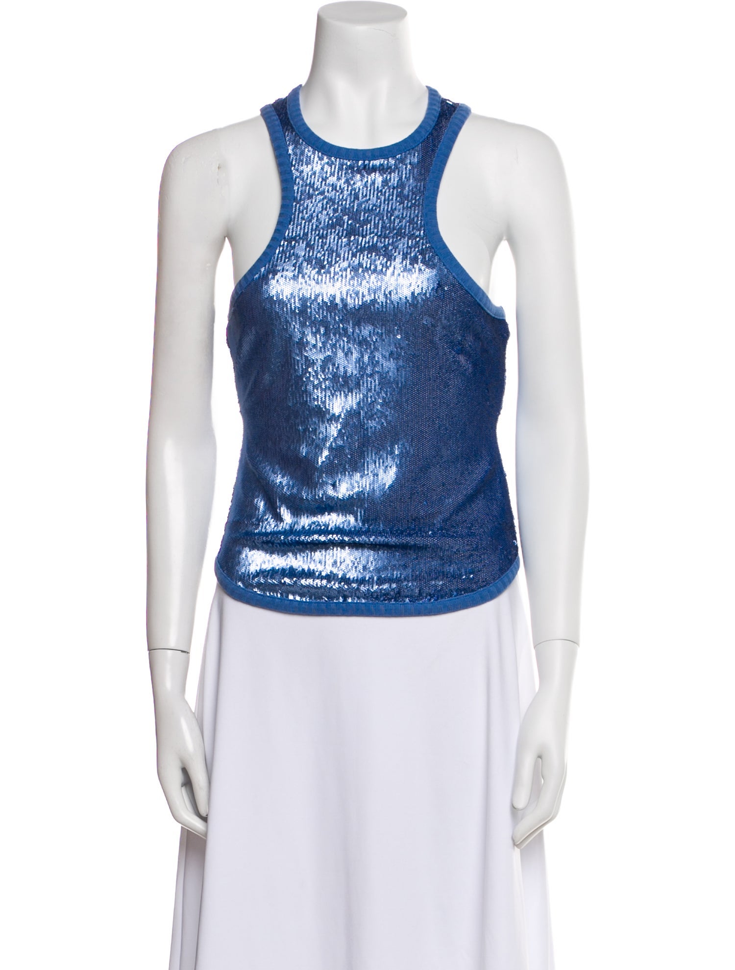 Moschino Jeans Scoop Neck Sleeveless Top