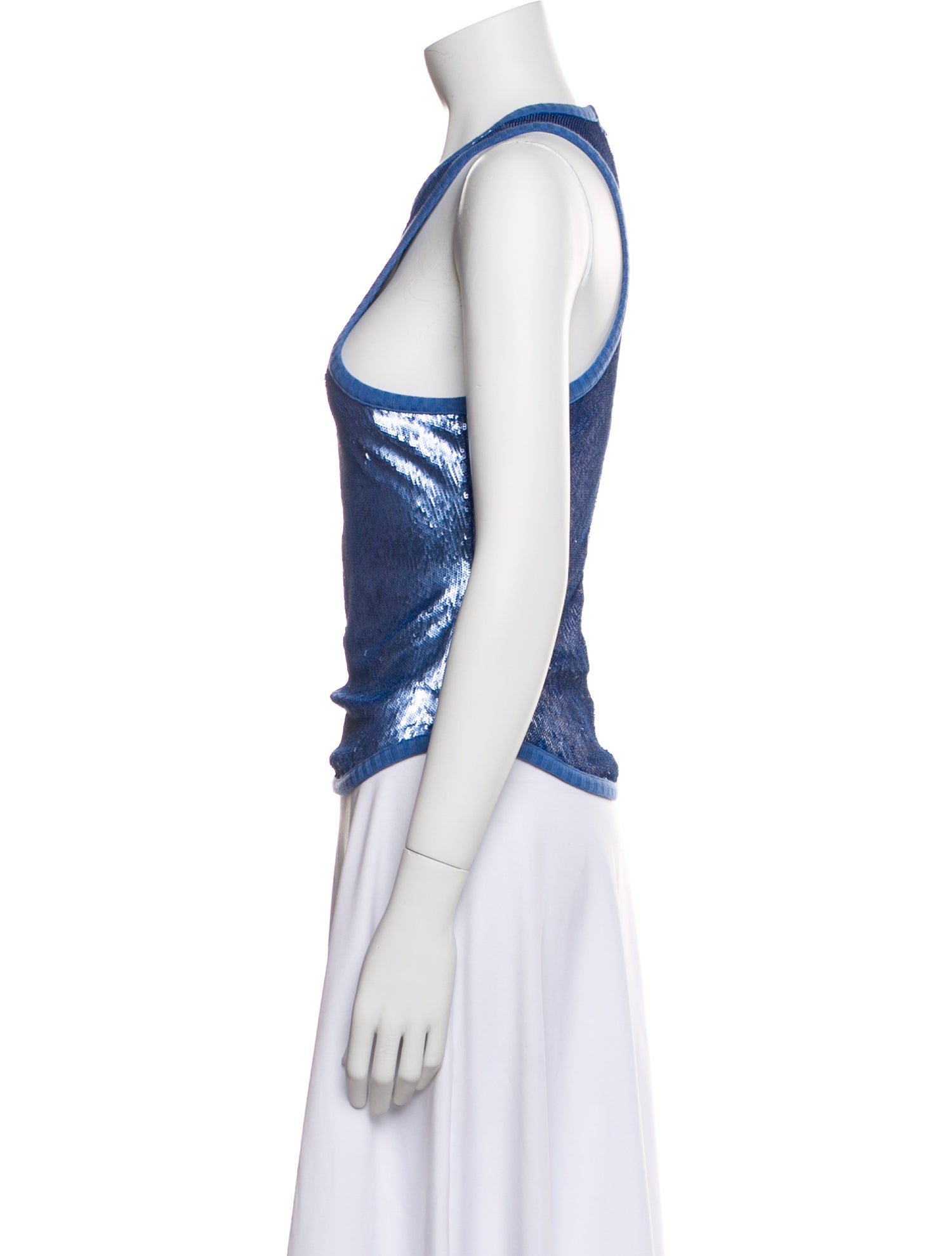 Moschino Jeans Scoop Neck Sleeveless Top