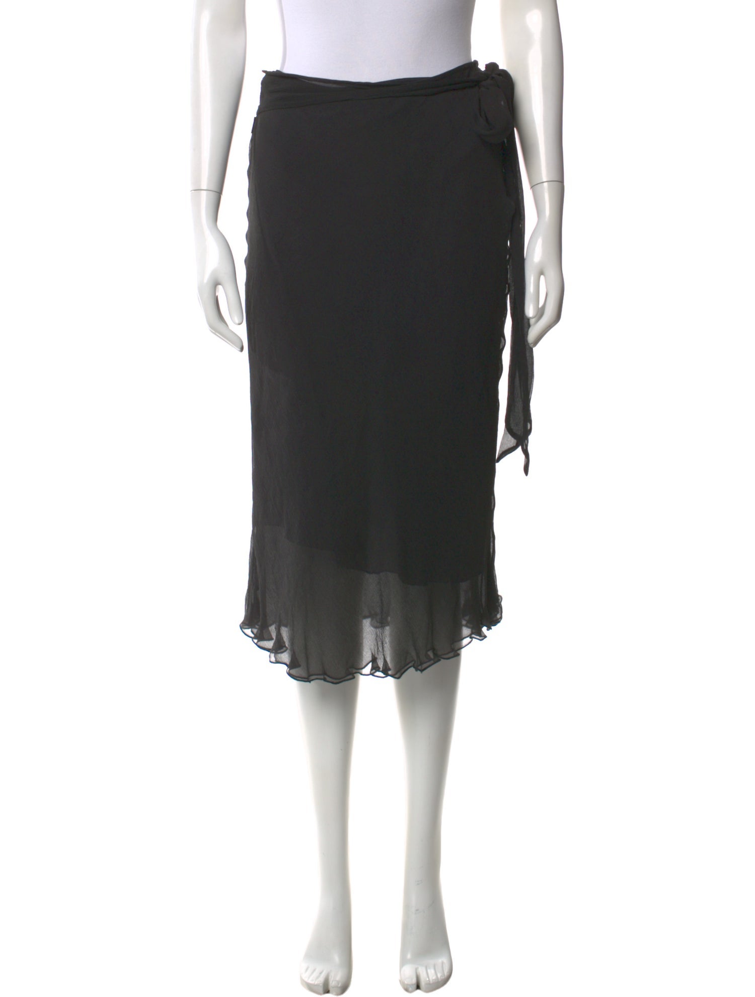 Moschino Jeans Silk Knee-Length Skirt