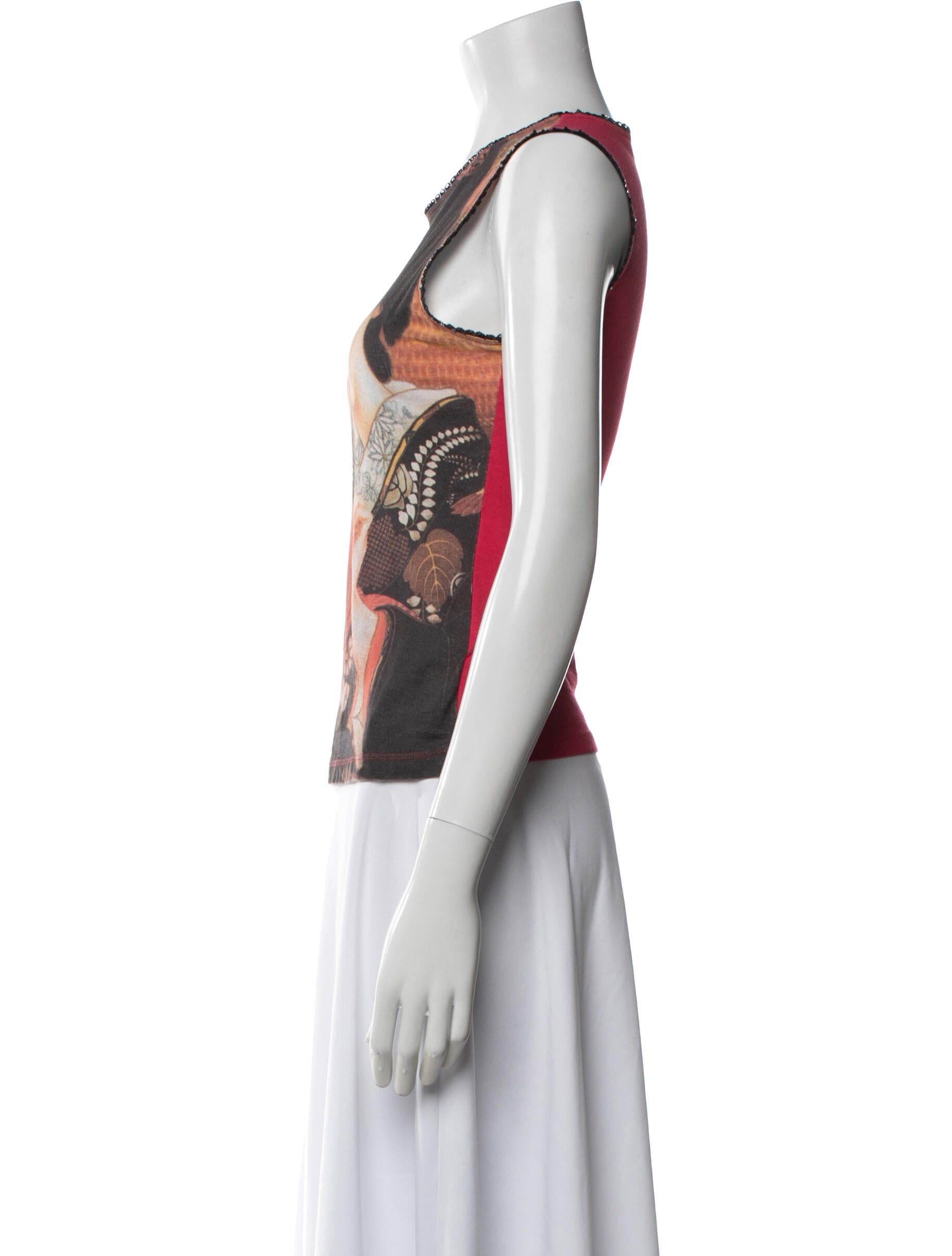 Moschino Jeans Graphic Print Crew Neck Top