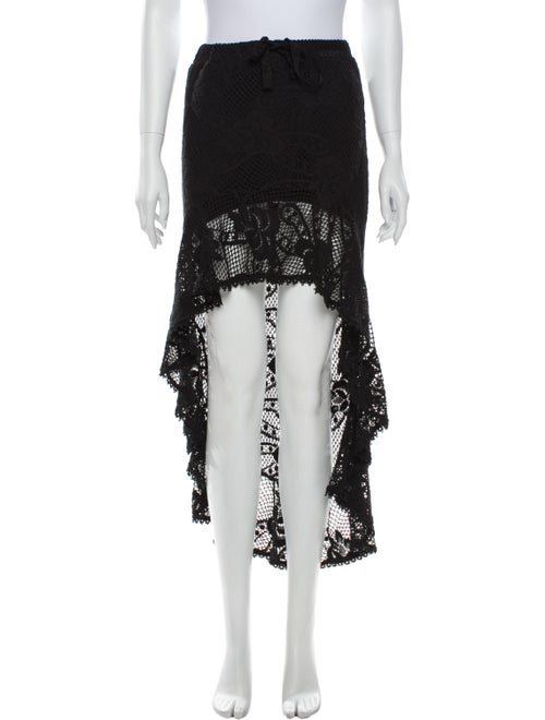 Miss June Midi Length Skirt Black