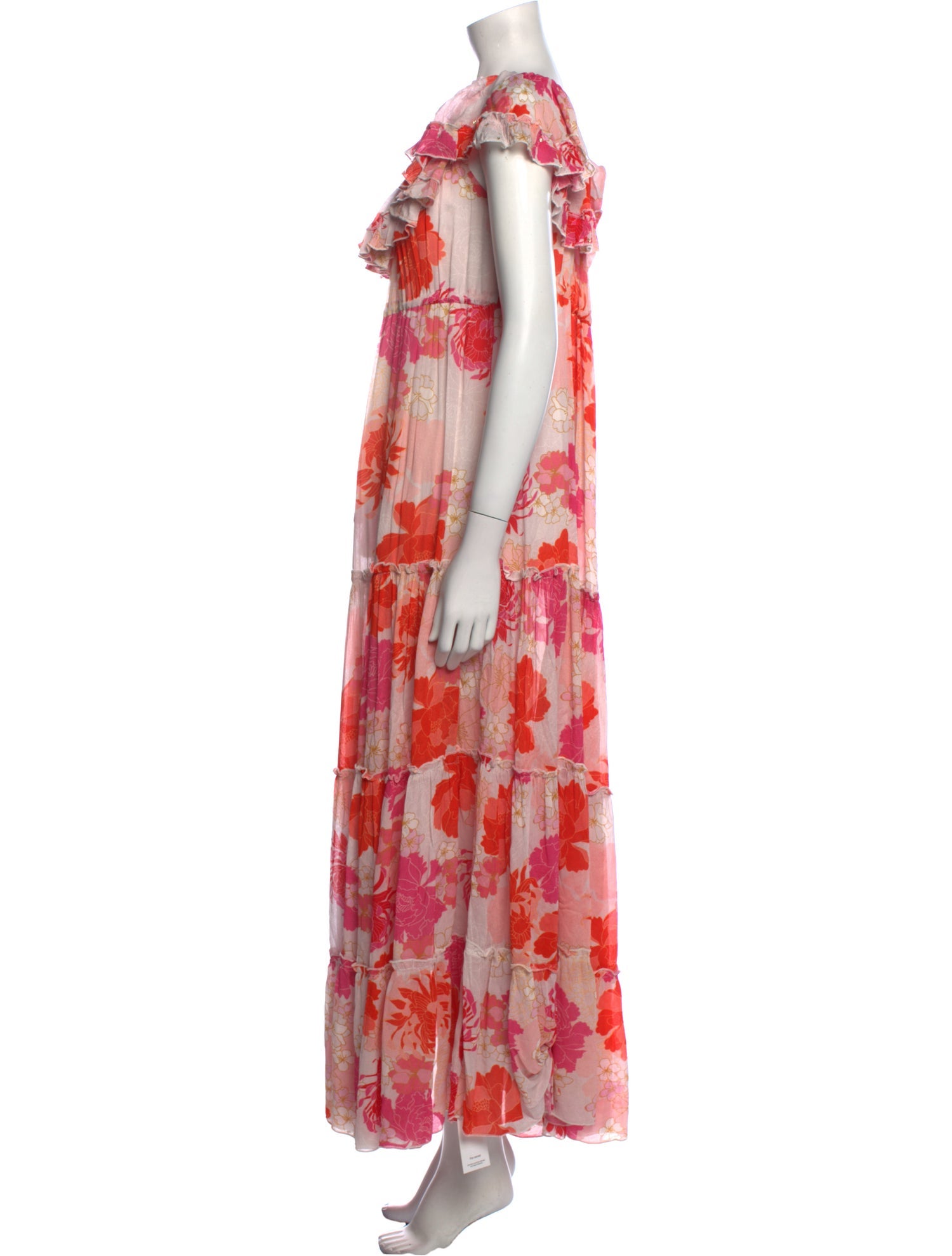 Miss June Floral Print Long Dress