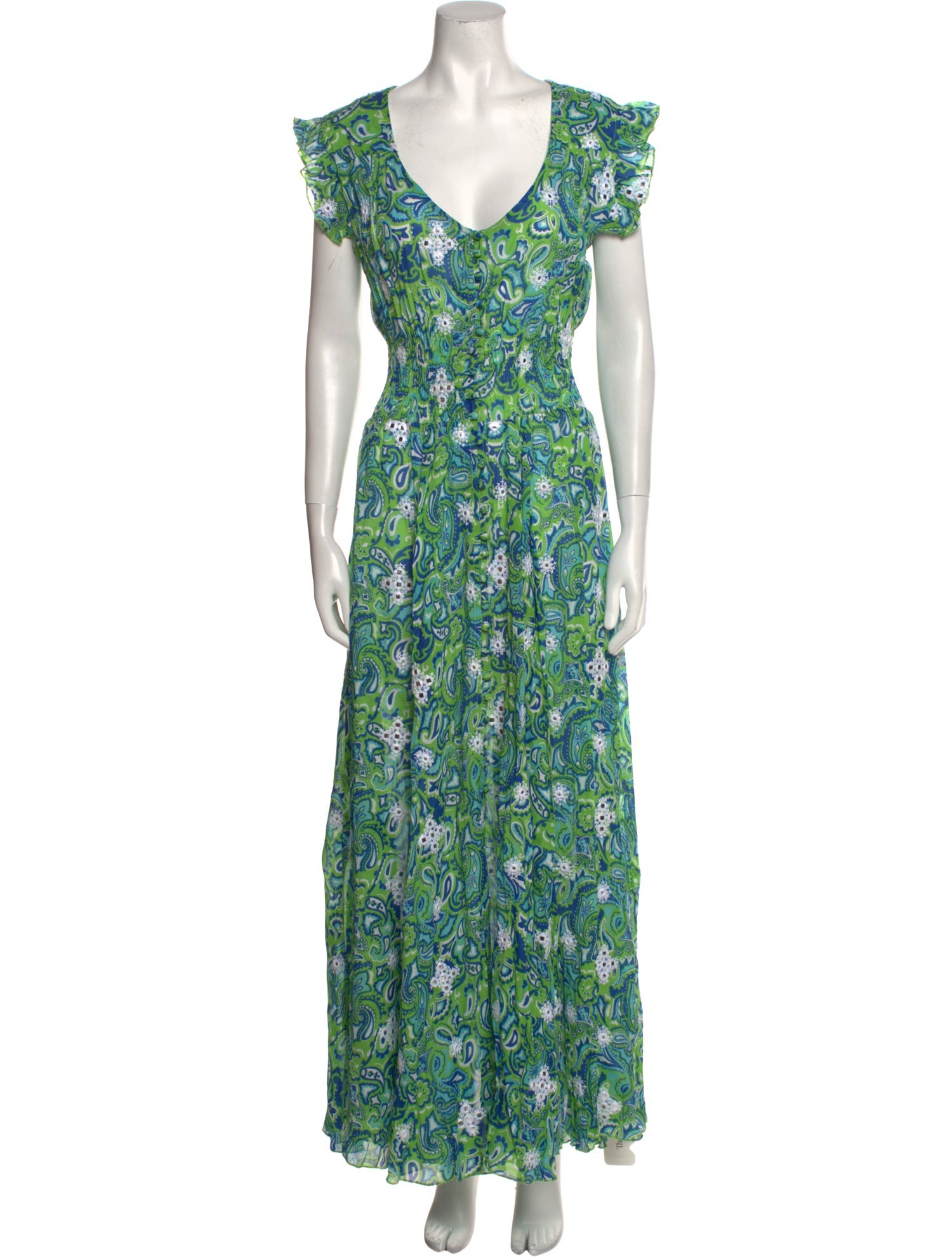 Miss June Floral Print Long Dress