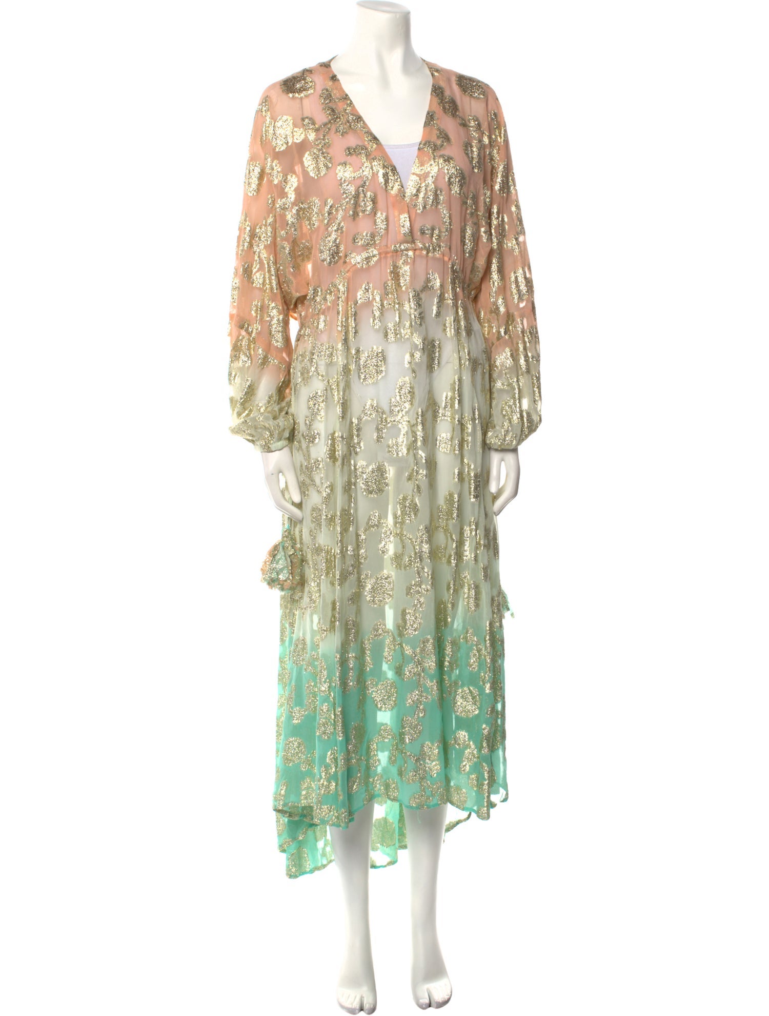 Miss June Floral Print Long Dress