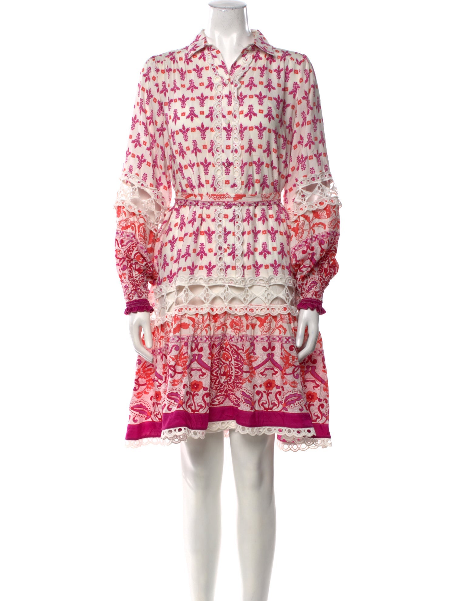 Miss June Printed Knee-Length Dress