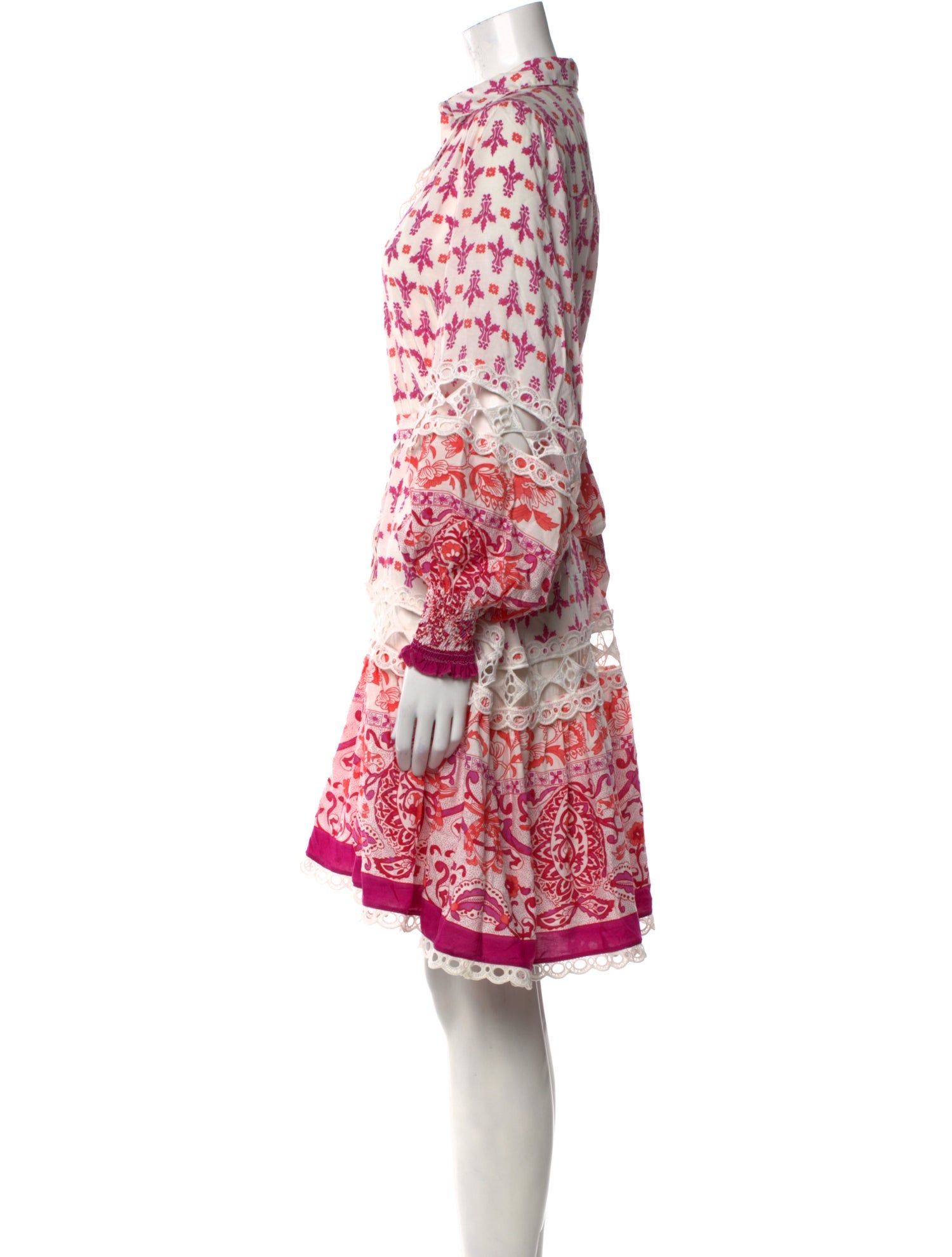 Miss June Printed Knee-Length Dress