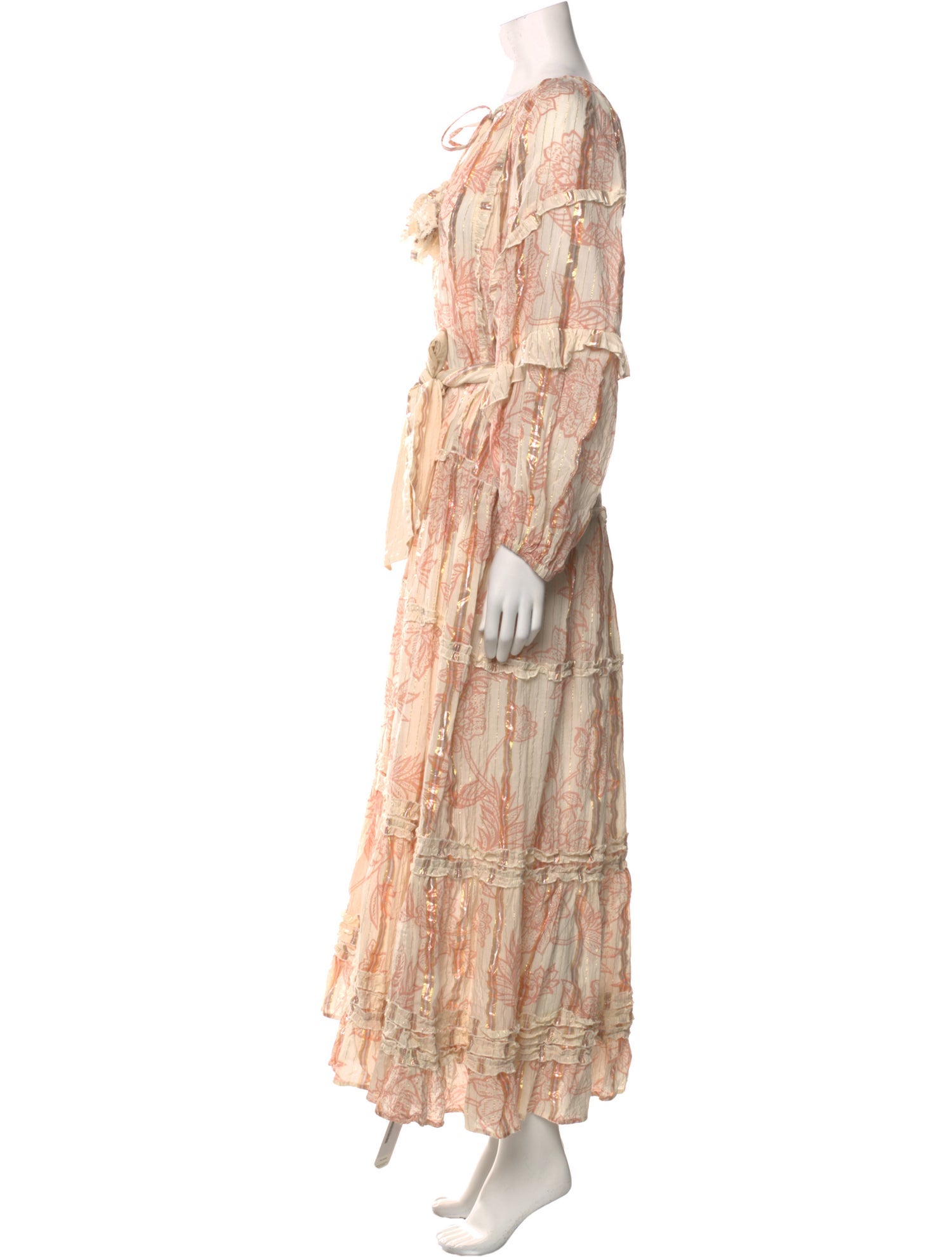 Miss June Floral Print Long Dress