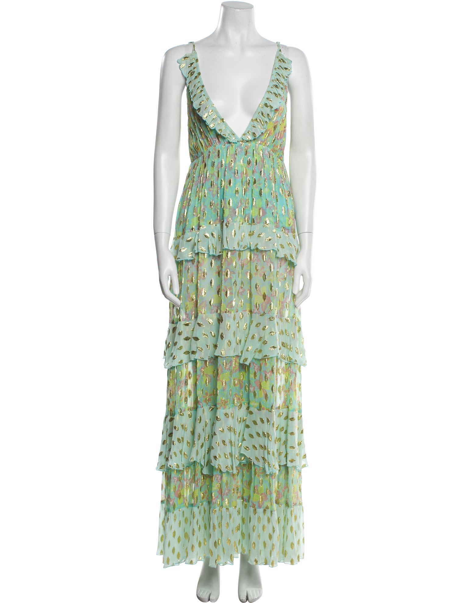 Miss June Printed Long Dress